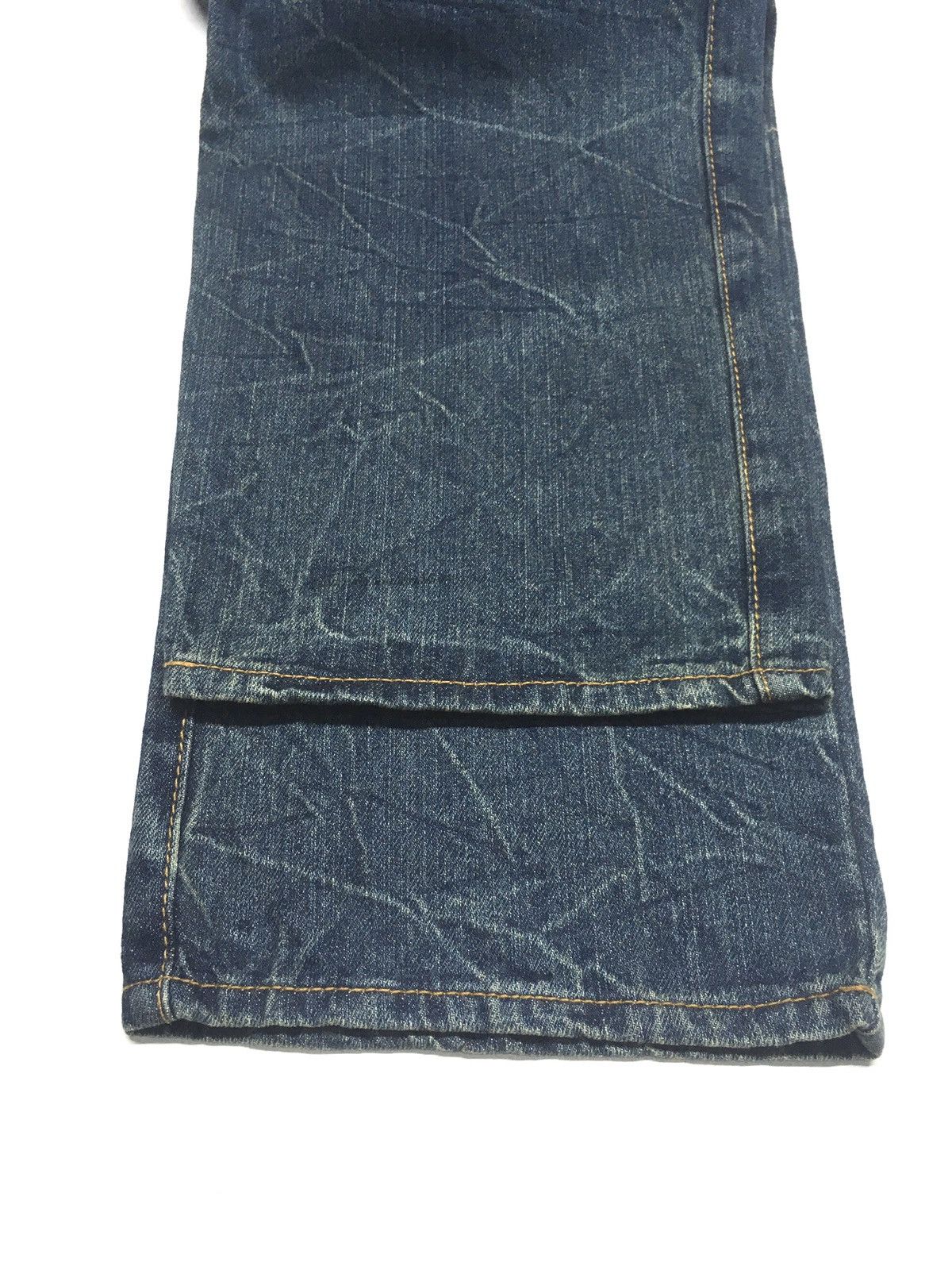Japanese Brand E.I John double waist distressed denim japan Size US 30 / EU 46 - 9 Thumbnail