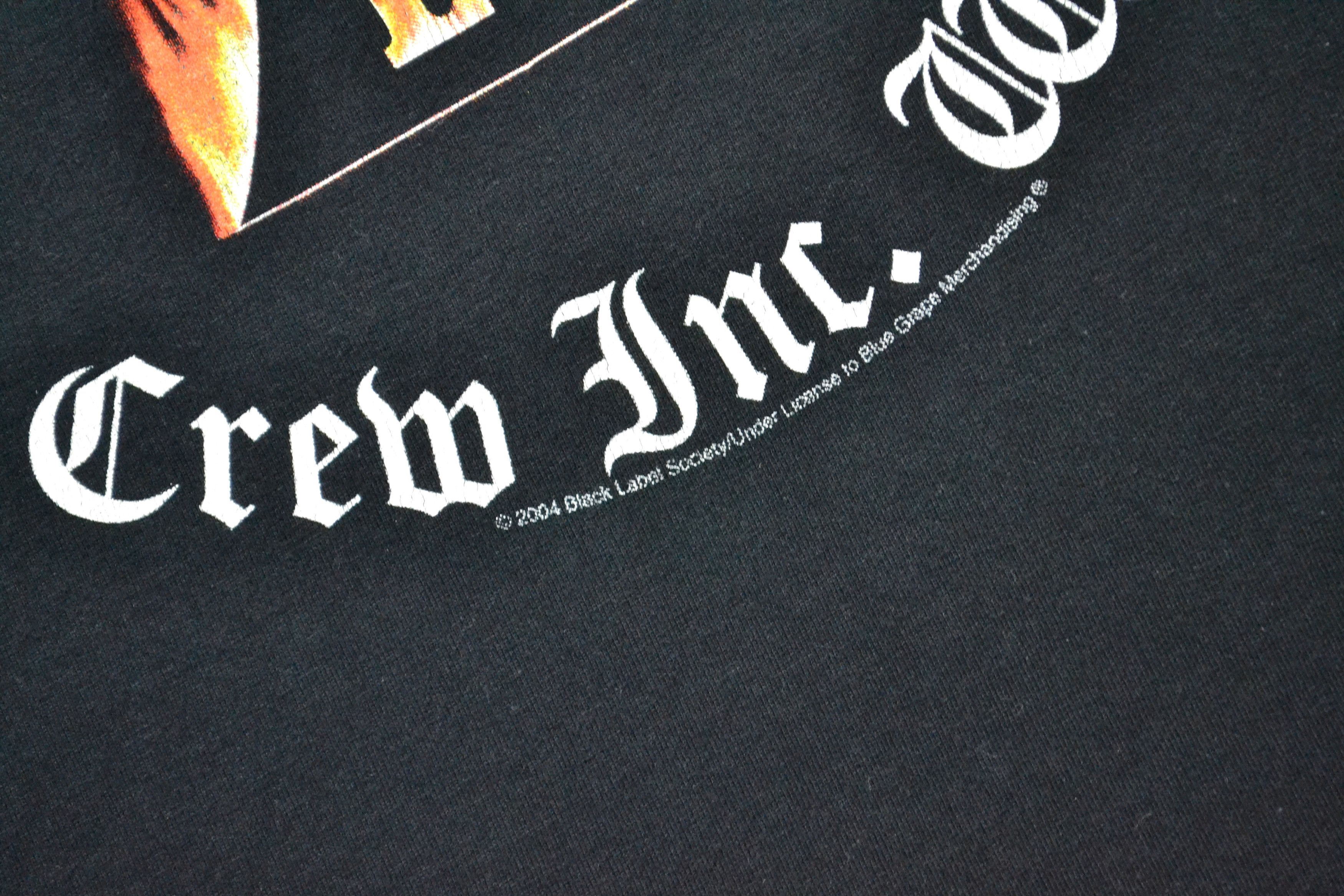 Vintage 00s Vintage 2004 Black Label Society Doom Crew Rock T-shirt Size US L / EU 52-54 / 3 - 2 Thumbnail