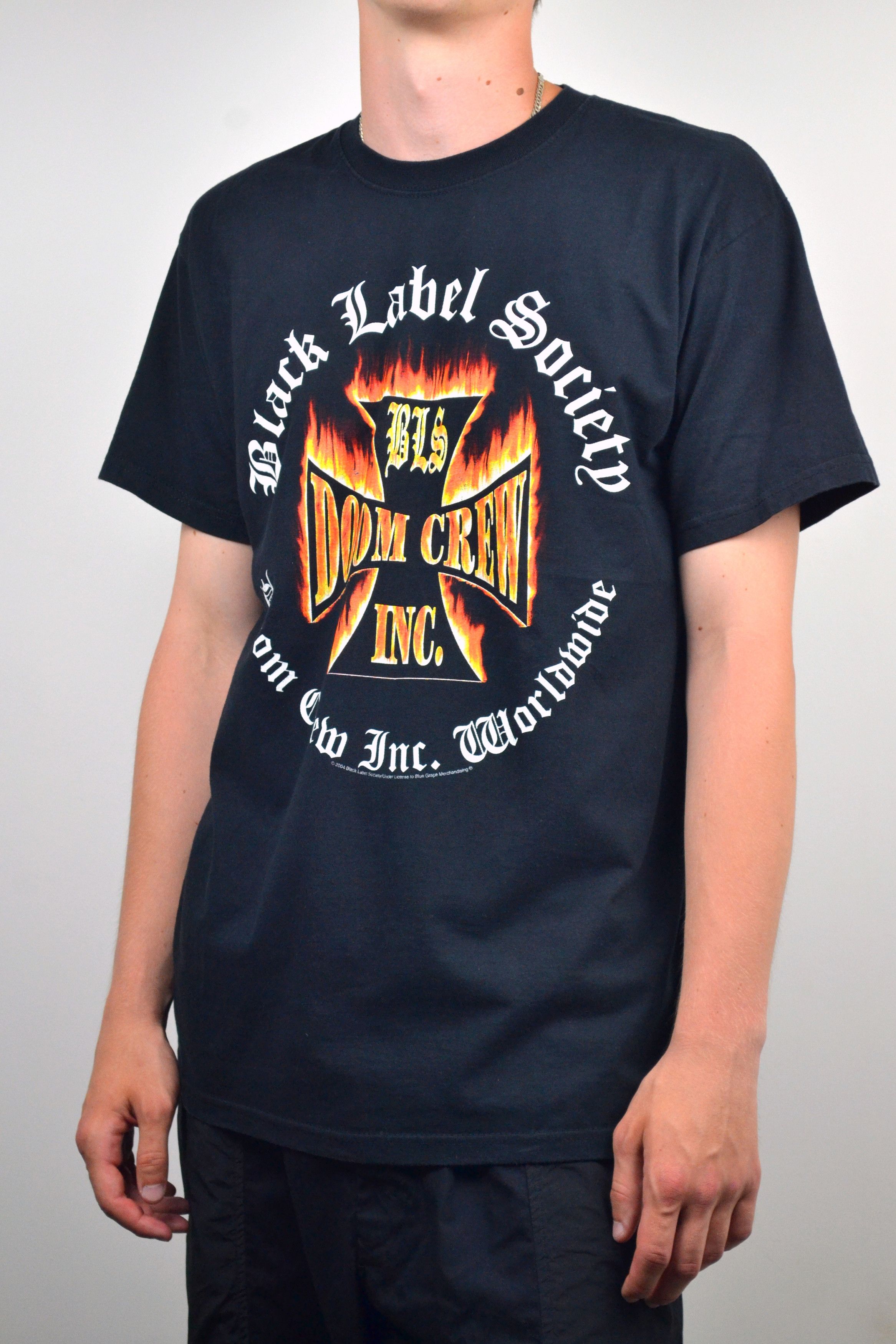 Vintage 00s Vintage 2004 Black Label Society Doom Crew Rock T-shirt Size US L / EU 52-54 / 3 - 4 Thumbnail