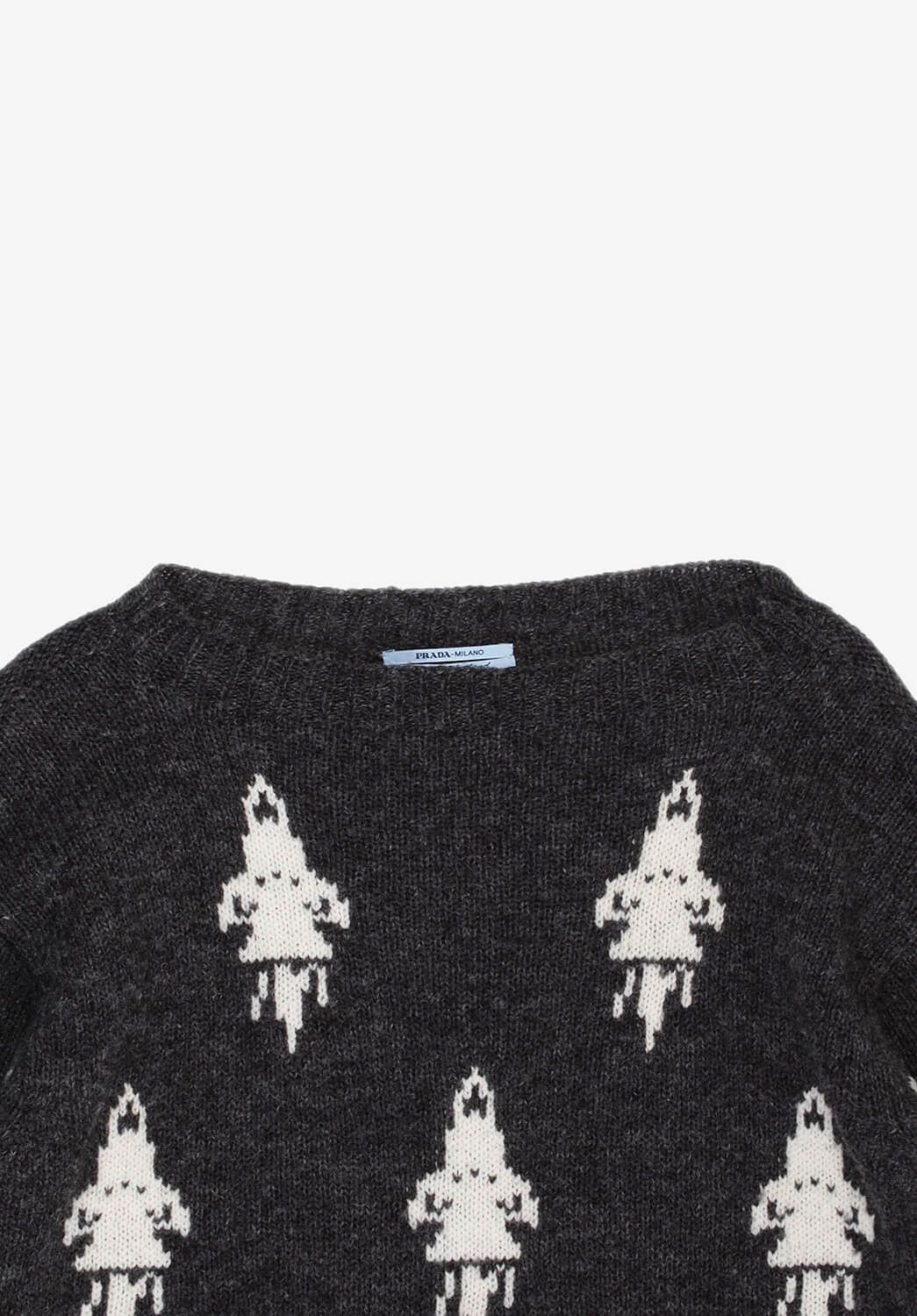 Prada Prada Knit Rockets Pullover Wool Sweater Size 46IT( fits M) Size US M / EU 48-50 / 2 - 2 Thumbnail