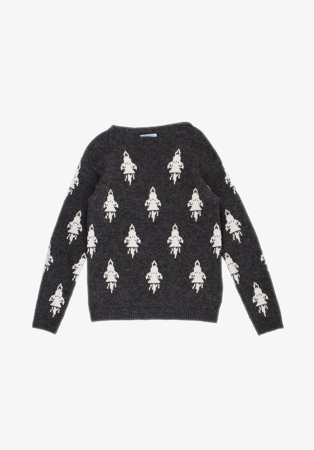 Prada Prada Knit Rockets Pullover Wool Sweater Size 46IT( fits M) Size US M / EU 48-50 / 2 - 1 Thumbnail