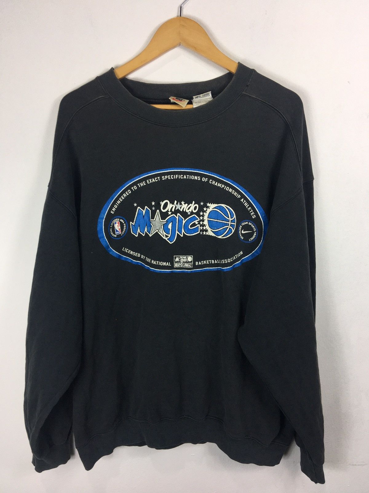 NBA × Nike × Vintage Vintage Nike Magic Orlando Basketball Nba Sweatshirt Size US L / EU 52-54 / 3 - 1 Thumbnail