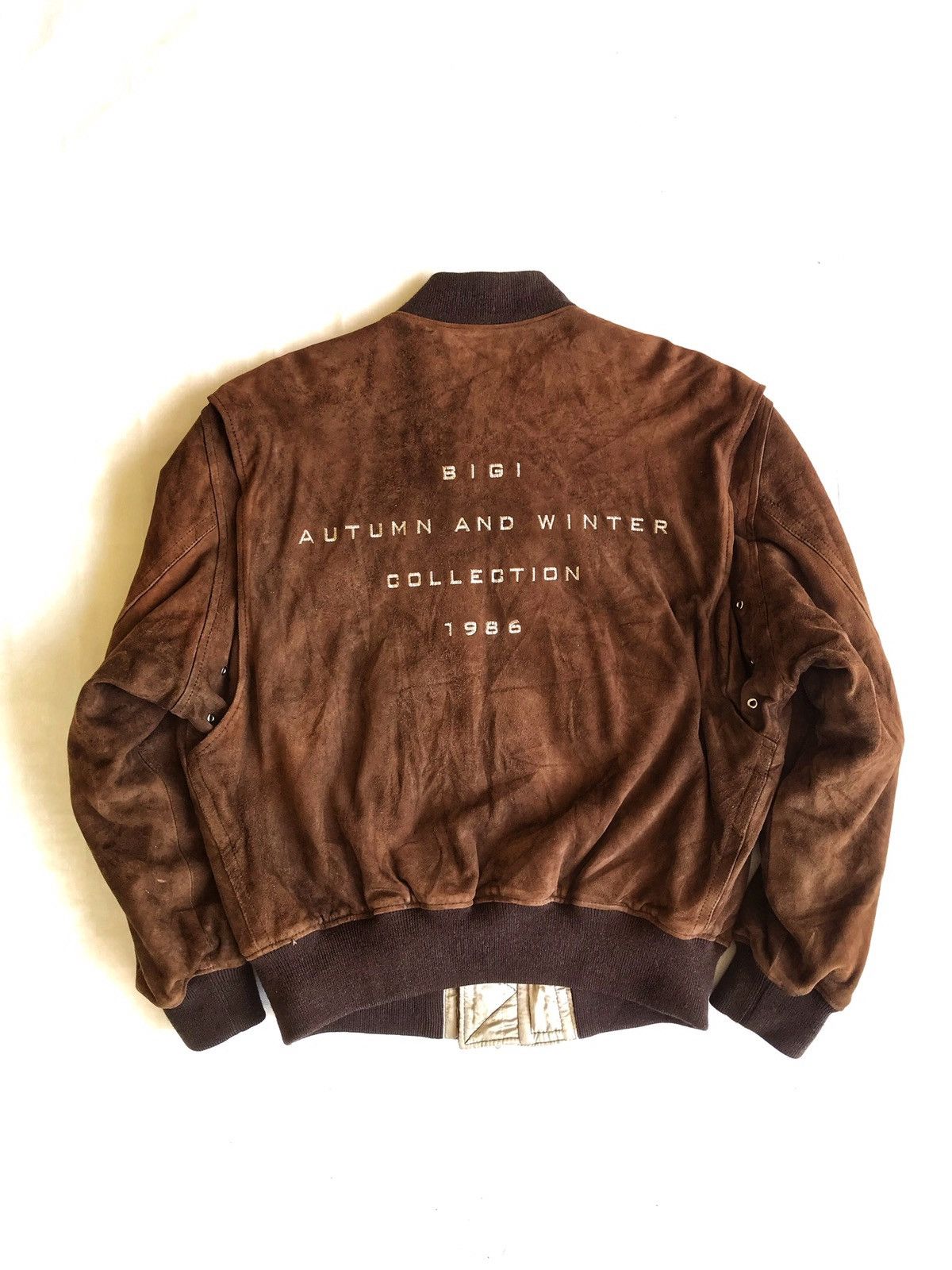 BIGI BIGI 1986 AUTUMN WINTER COLLECTION SUEDE SHEEPSKIN LEATHER Size US L / EU 52-54 / 3 - 8 Thumbnail