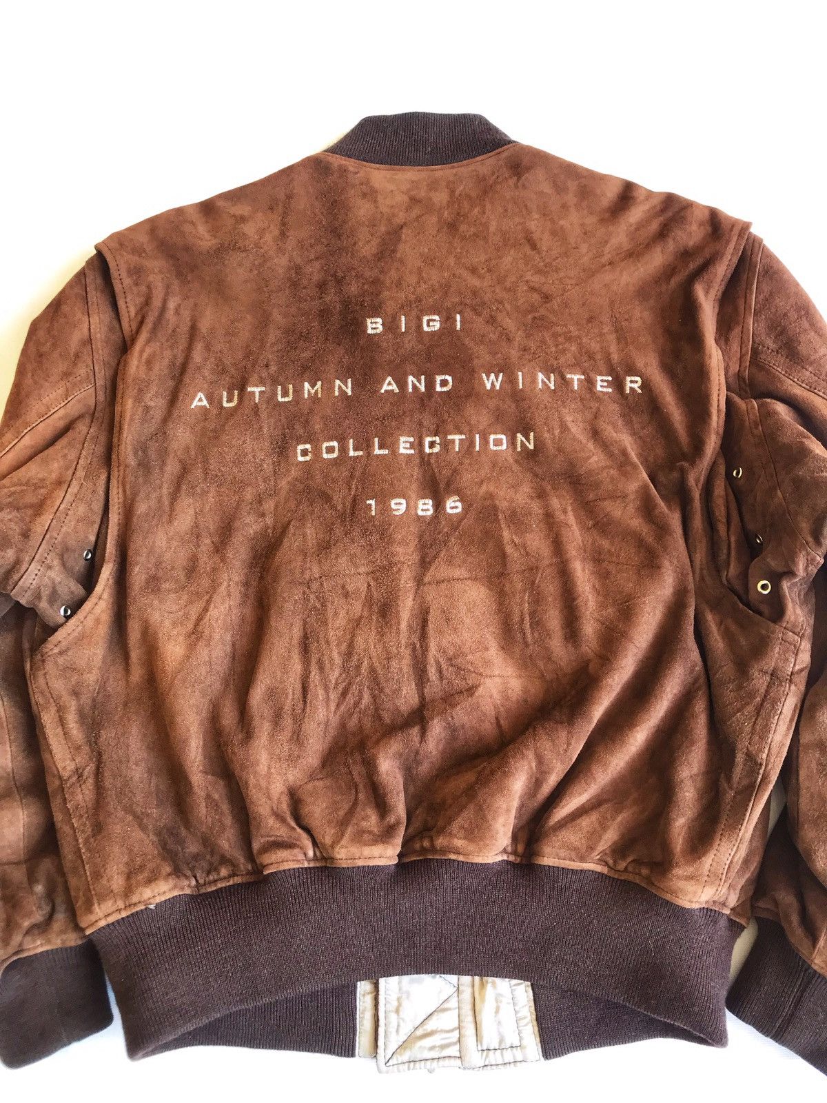 BIGI BIGI 1986 AUTUMN WINTER COLLECTION SUEDE SHEEPSKIN LEATHER Size US L / EU 52-54 / 3 - 9 Thumbnail