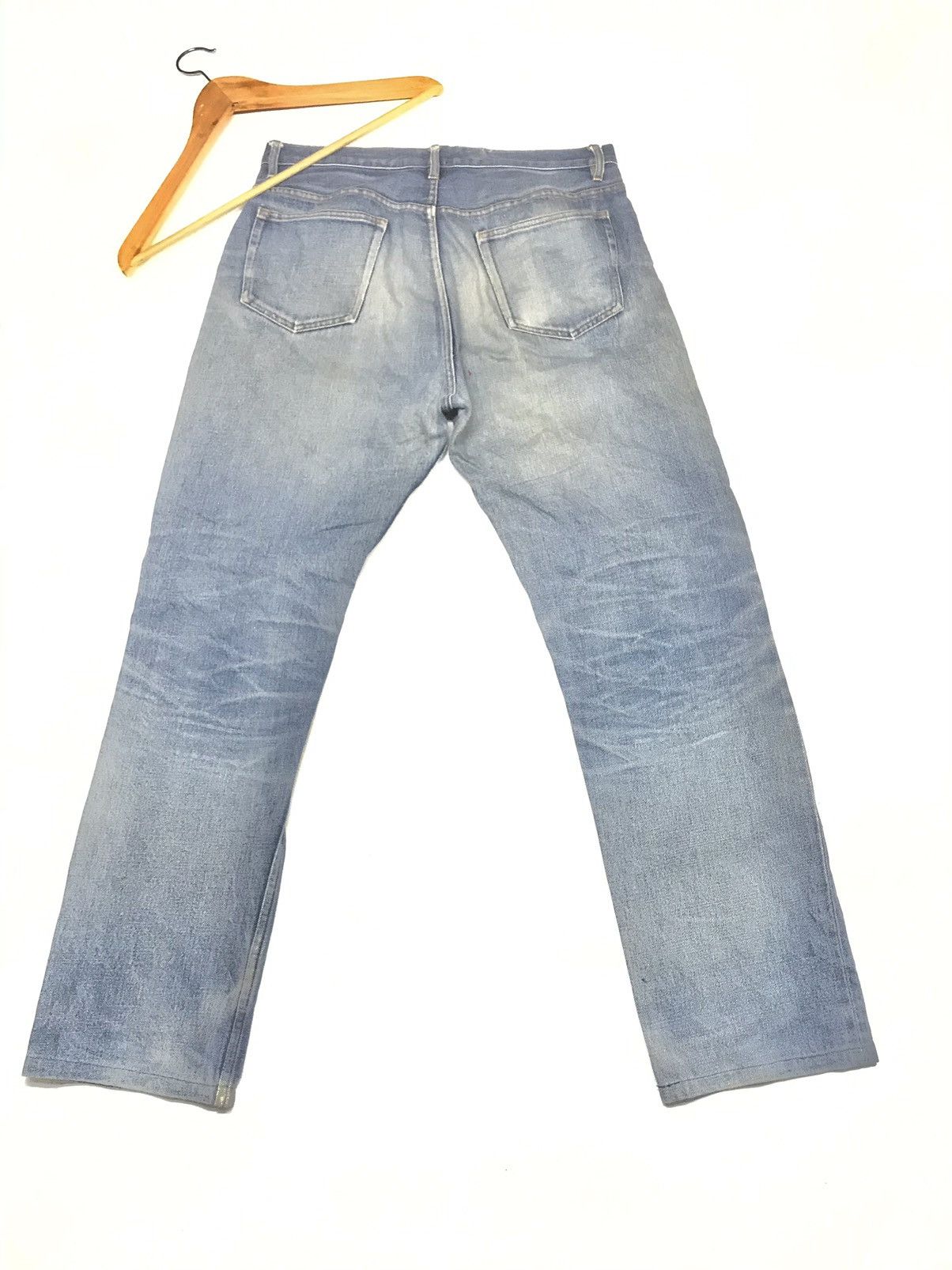 A.P.C. × Vintage VINTAGE SELVAGE A.P.C BLUE WASH DISTRESSED DENIM Size US 32 / EU 48 - 11 Thumbnail