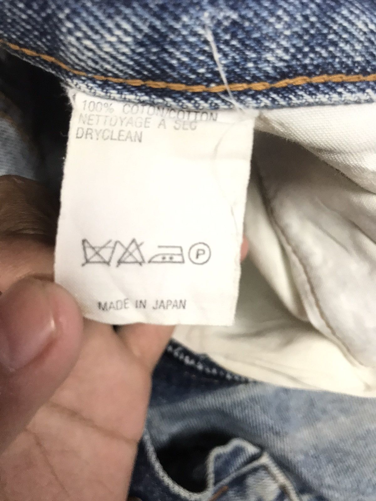 A.P.C. × Vintage VINTAGE SELVAGE A.P.C BLUE WASH DISTRESSED DENIM Size US 32 / EU 48 - 8 Thumbnail