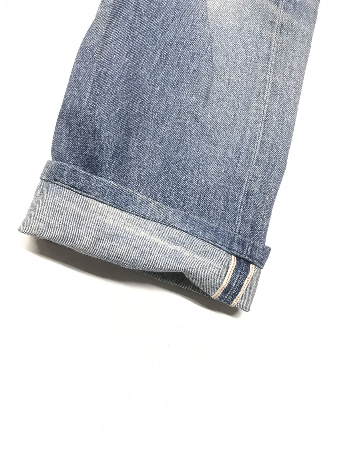 A.P.C. × Vintage VINTAGE SELVAGE A.P.C BLUE WASH DISTRESSED DENIM Size US 32 / EU 48 - 3 Thumbnail
