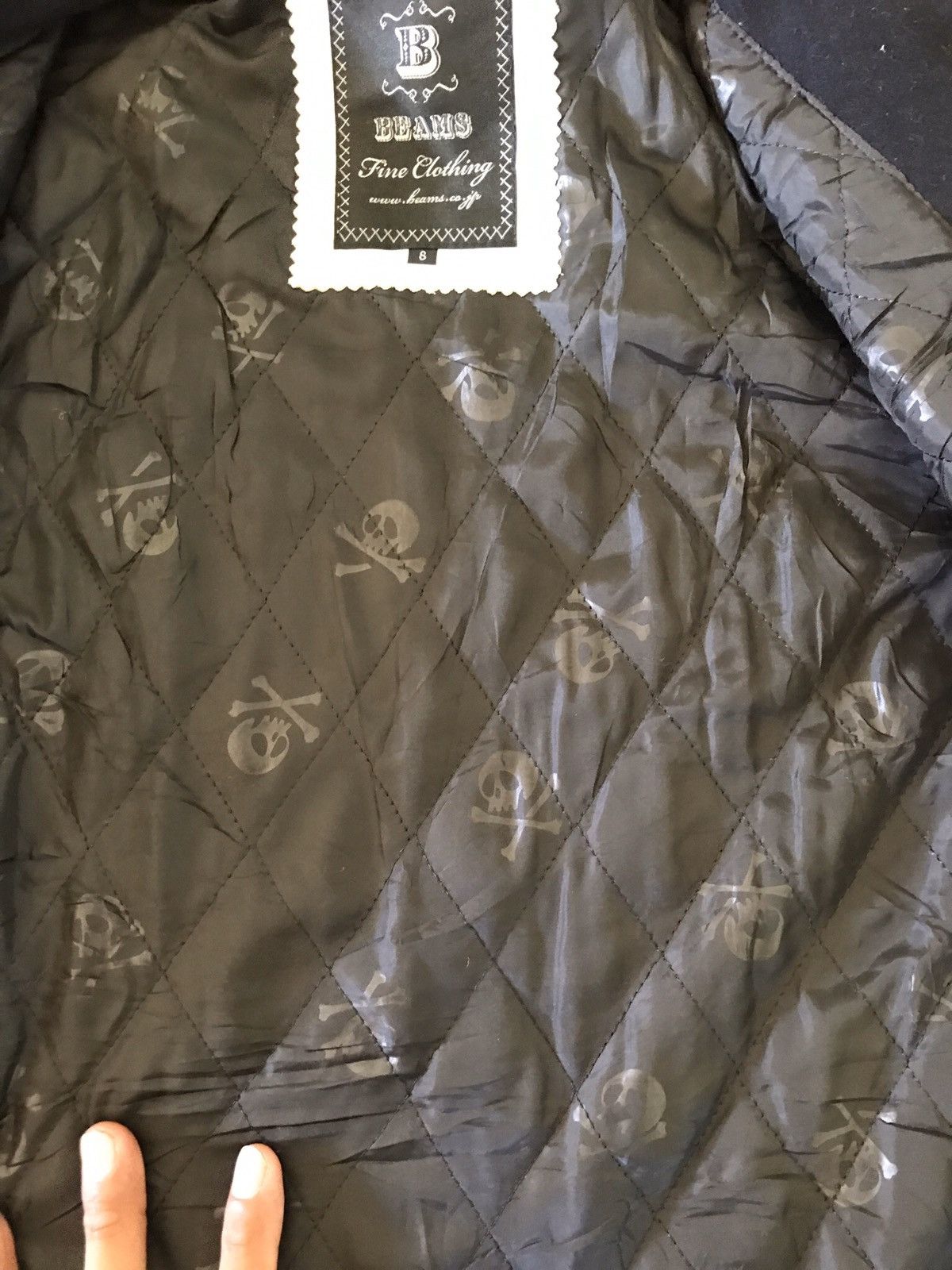 Beams Plus 🔥BEAMS ASYMMETRIC SKULL SKELETON VARSITY BOMBER JACKET Size US S / EU 44-46 / 1 - 12 Thumbnail