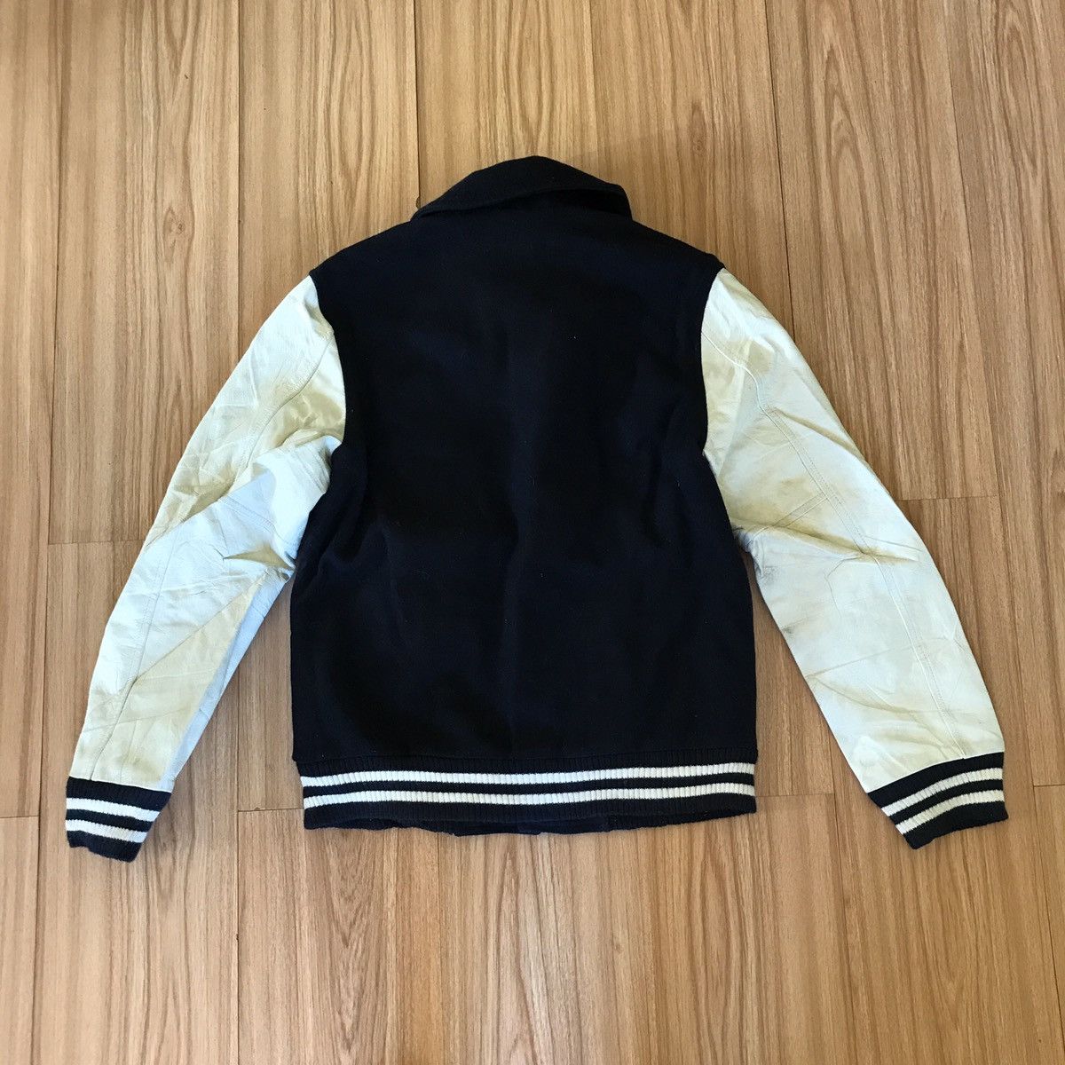 Beams Plus 🔥BEAMS ASYMMETRIC SKULL SKELETON VARSITY BOMBER JACKET Size US S / EU 44-46 / 1 - 10 Thumbnail