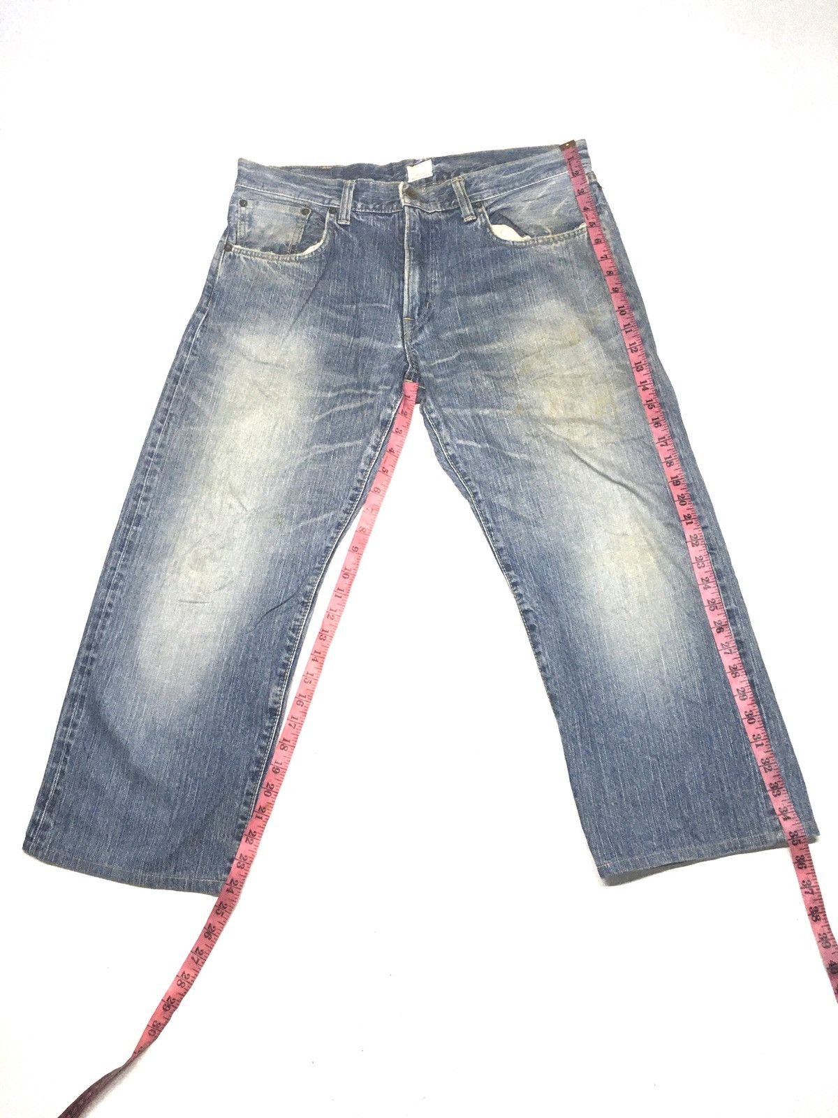 Edwin × Vintage Vintage Edwin 505zx distressed selvage denim Size US 34 / EU 50 - 2 Thumbnail