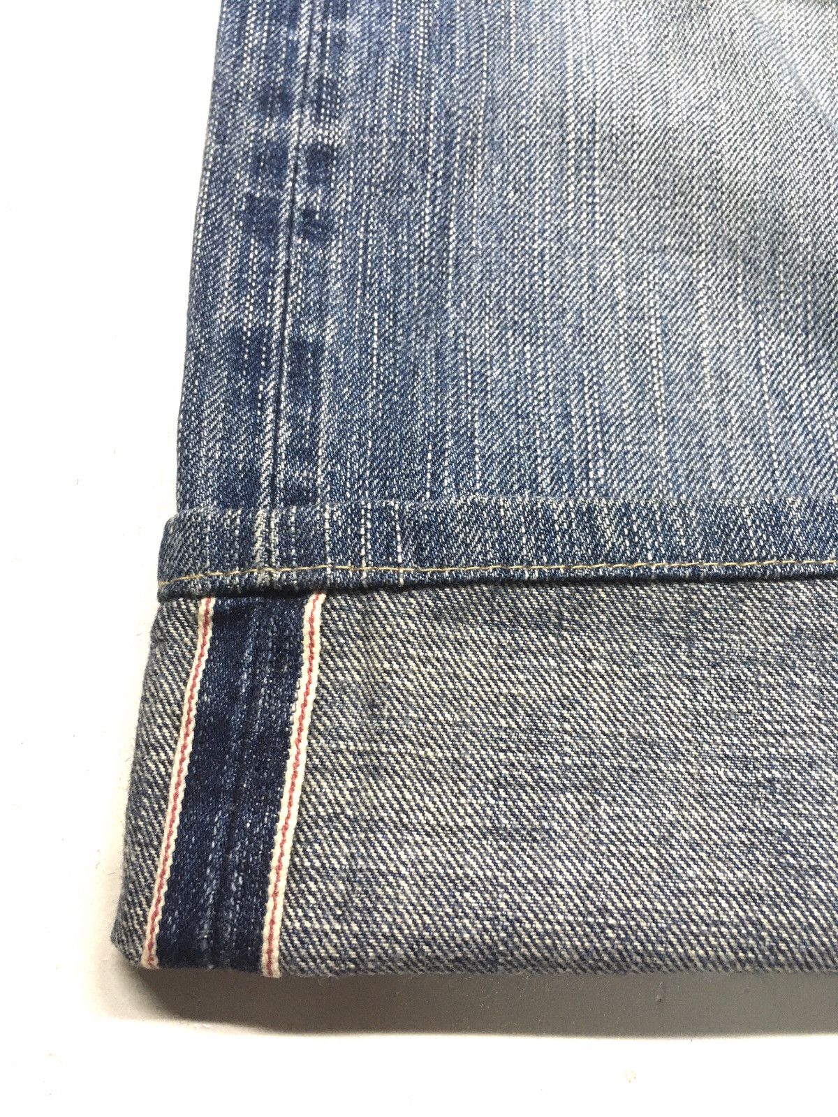 Edwin × Vintage Vintage Edwin 505zx distressed selvage denim Size US 34 / EU 50 - 9 Thumbnail