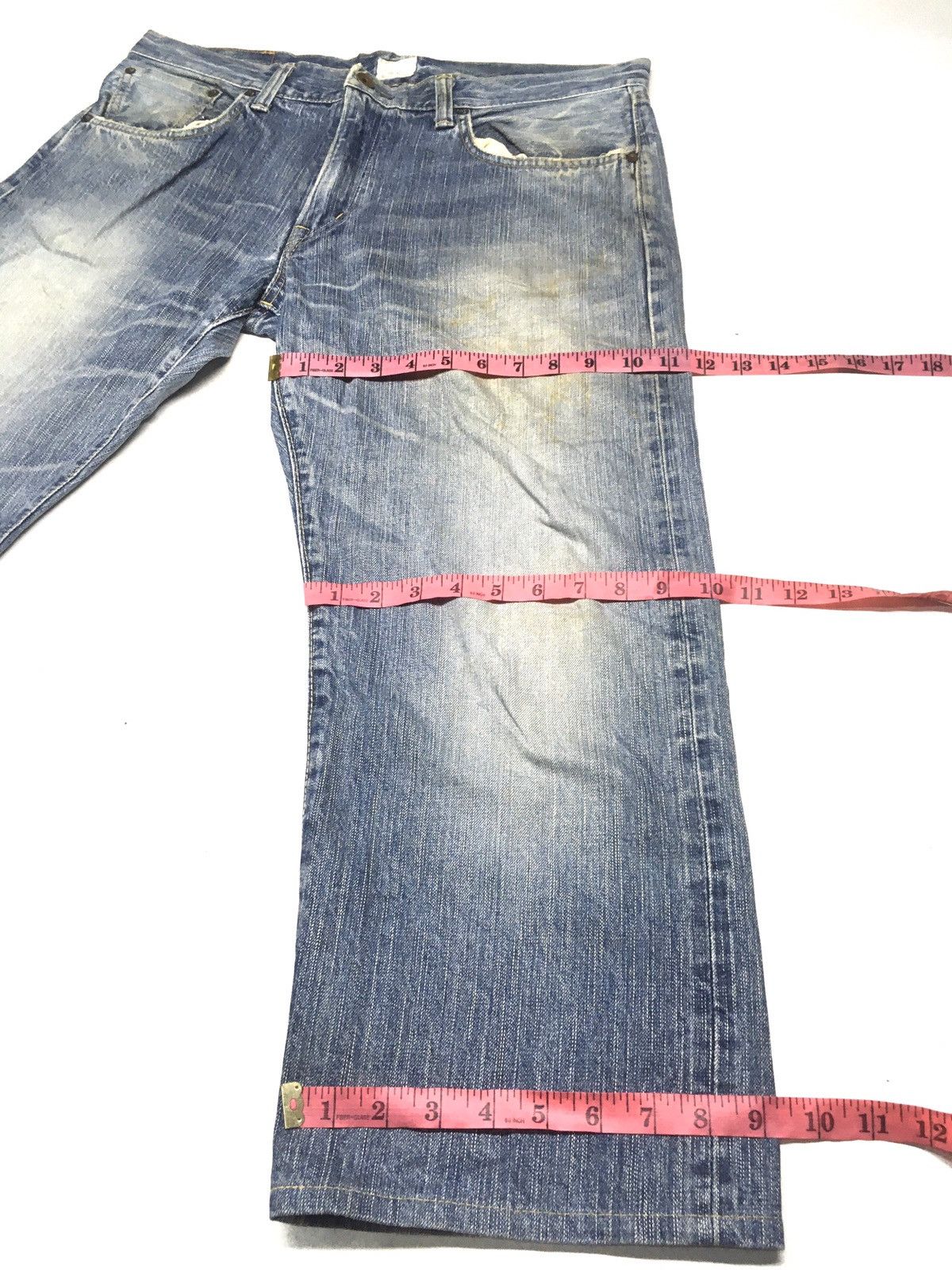 Edwin × Vintage Vintage Edwin 505zx distressed selvage denim Size US 34 / EU 50 - 4 Thumbnail