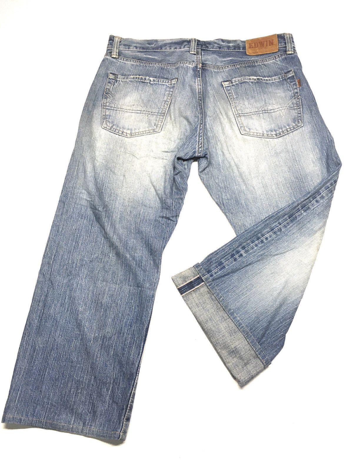 Edwin × Vintage Vintage Edwin 505zx distressed selvage denim Size US 34 / EU 50 - 7 Thumbnail