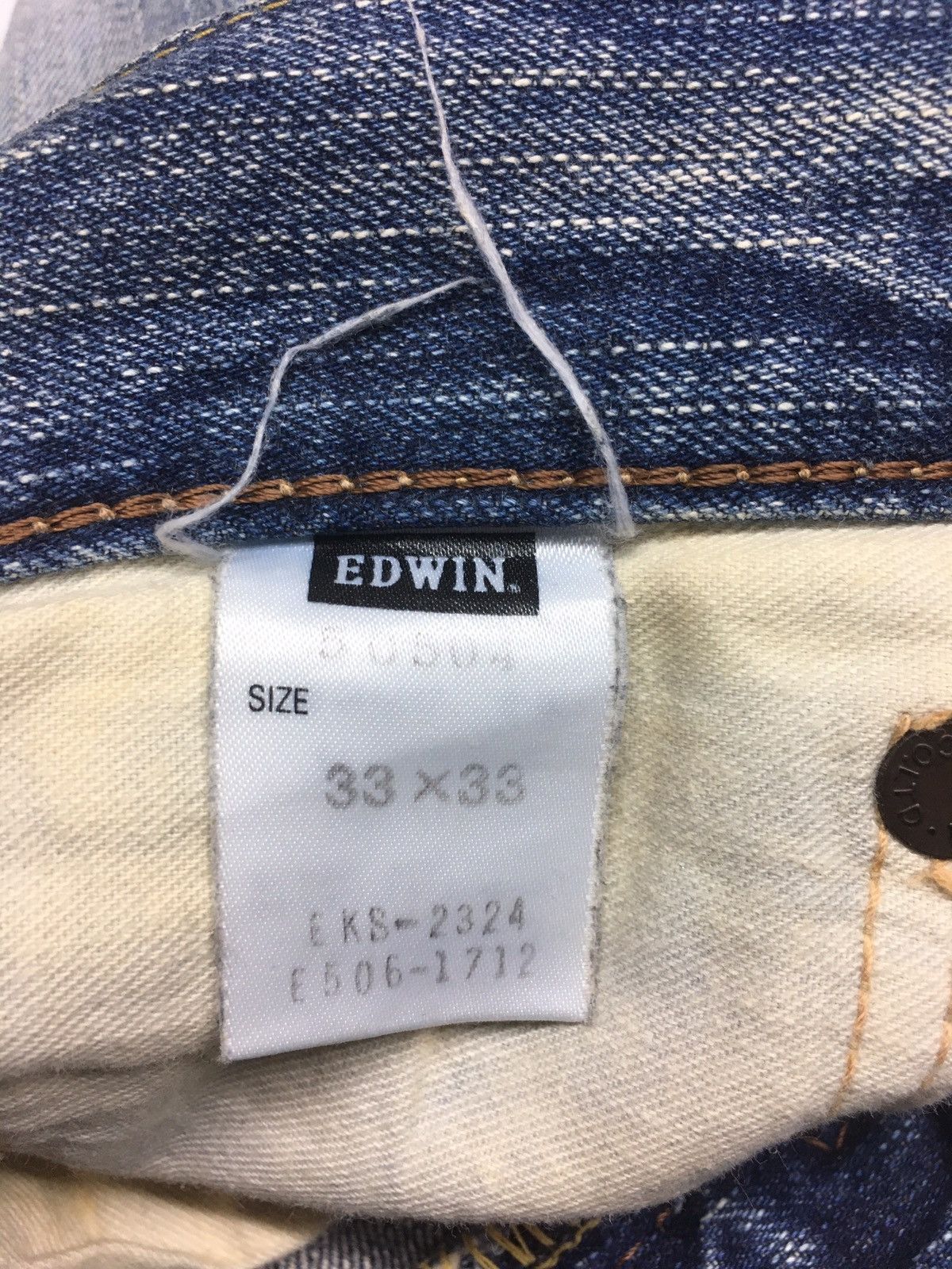 Edwin × Vintage Vintage Edwin 505zx distressed selvage denim Size US 34 / EU 50 - 11 Thumbnail
