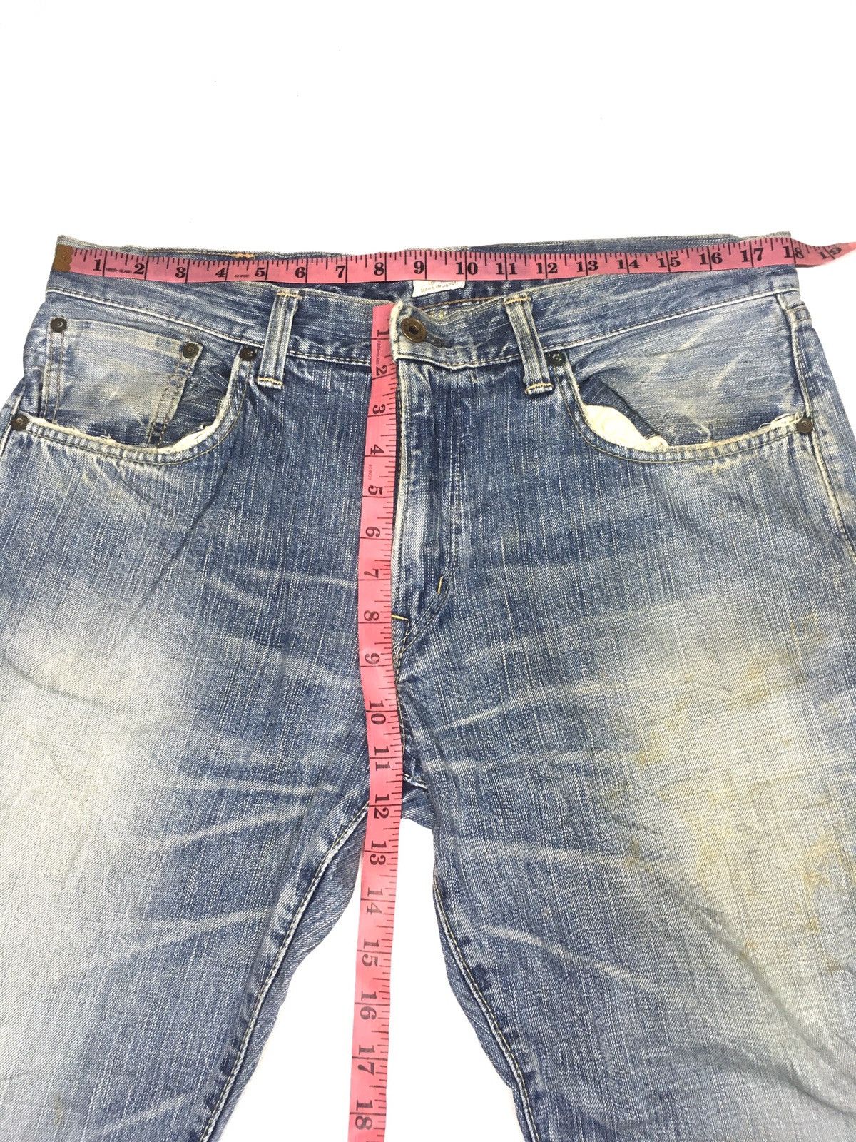 Edwin × Vintage Vintage Edwin 505zx distressed selvage denim Size US 34 / EU 50 - 3 Thumbnail