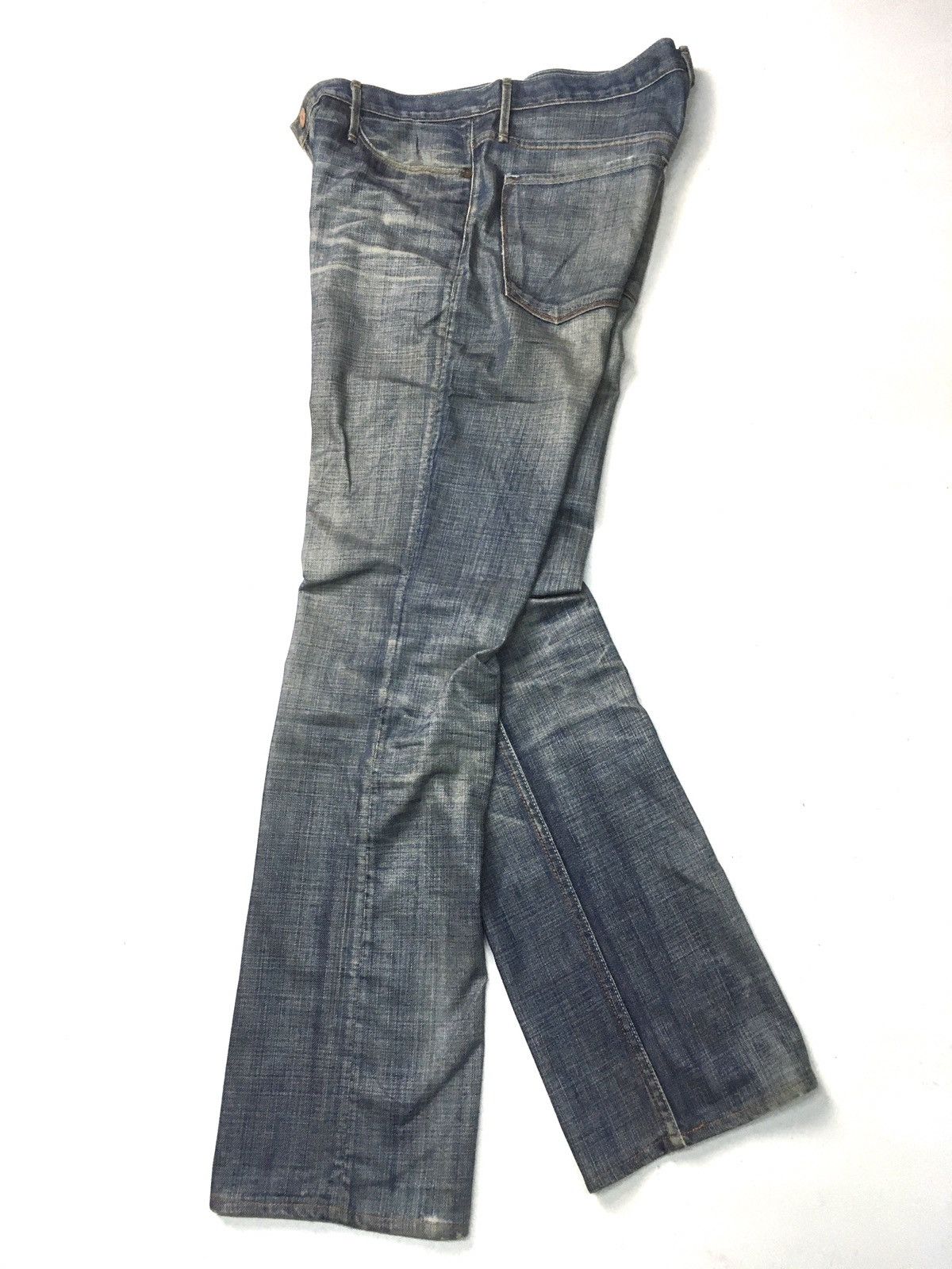 Earnest Sewn × Vintage Vintage earnest sewn distressed jeans usa Size US 33 - 6 Thumbnail