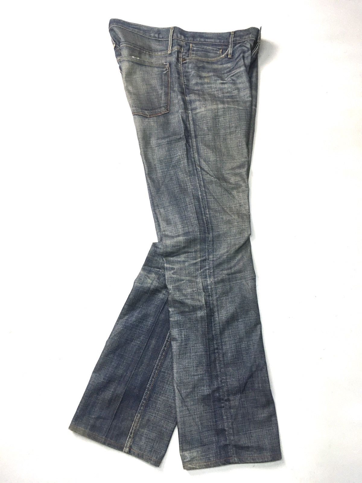 Earnest Sewn × Vintage Vintage earnest sewn distressed jeans usa Size US 33 - 5 Thumbnail
