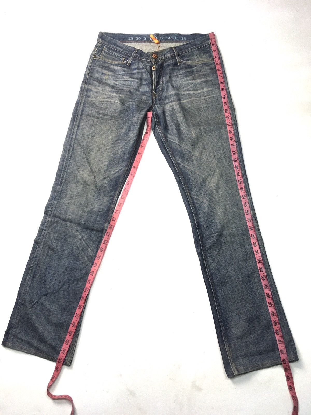 Earnest Sewn × Vintage Vintage earnest sewn distressed jeans usa Size US 33 - 2 Thumbnail