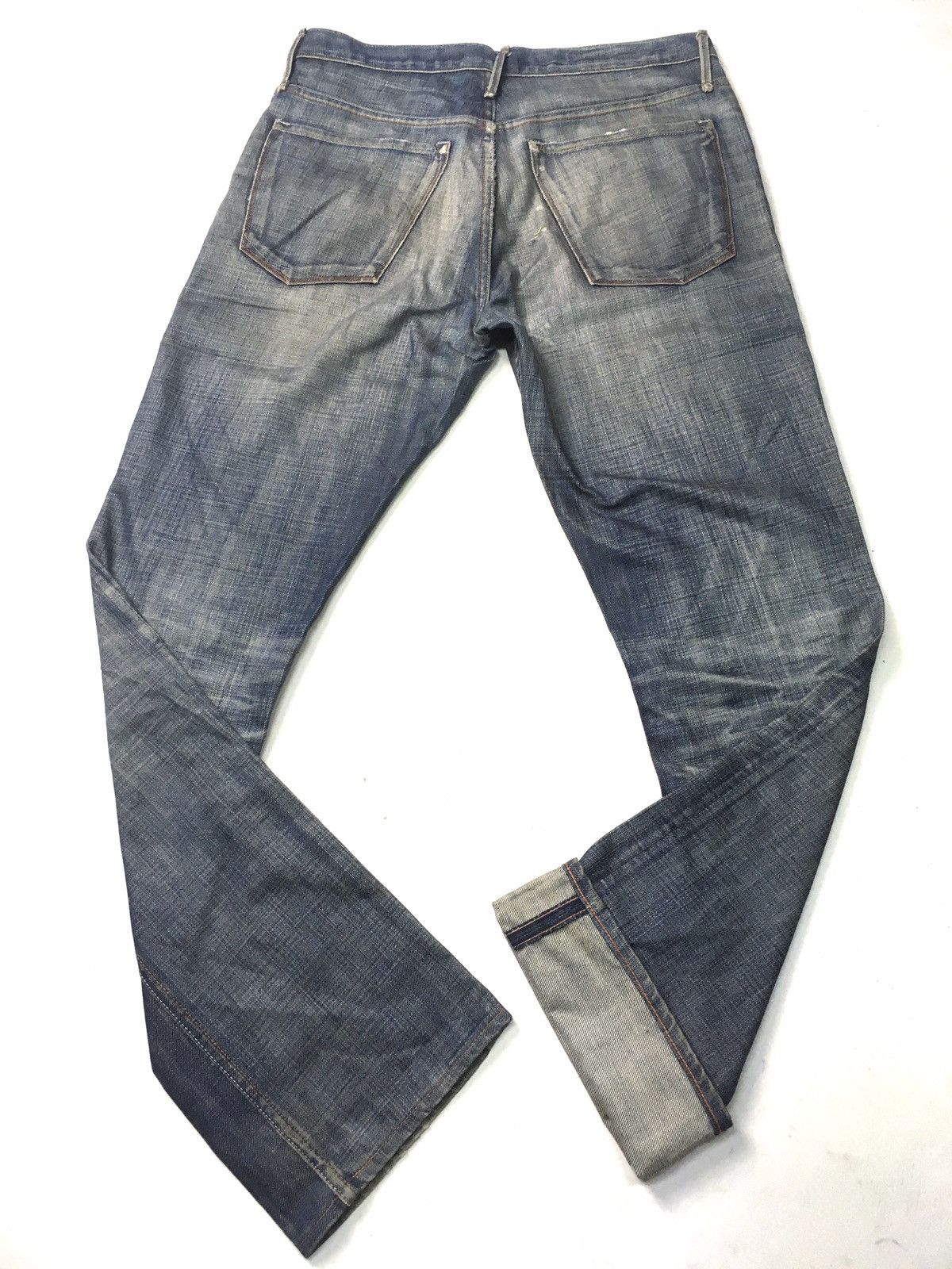 Earnest Sewn × Vintage Vintage earnest sewn distressed jeans usa Size US 33 - 7 Thumbnail