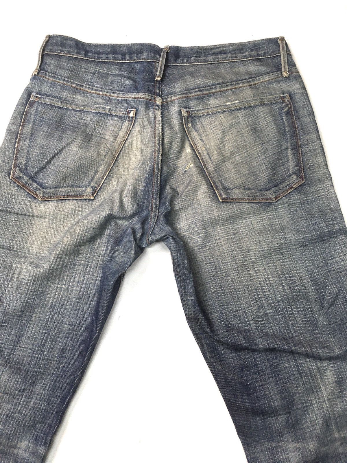 Earnest Sewn × Vintage Vintage earnest sewn distressed jeans usa Size US 33 - 13 Thumbnail