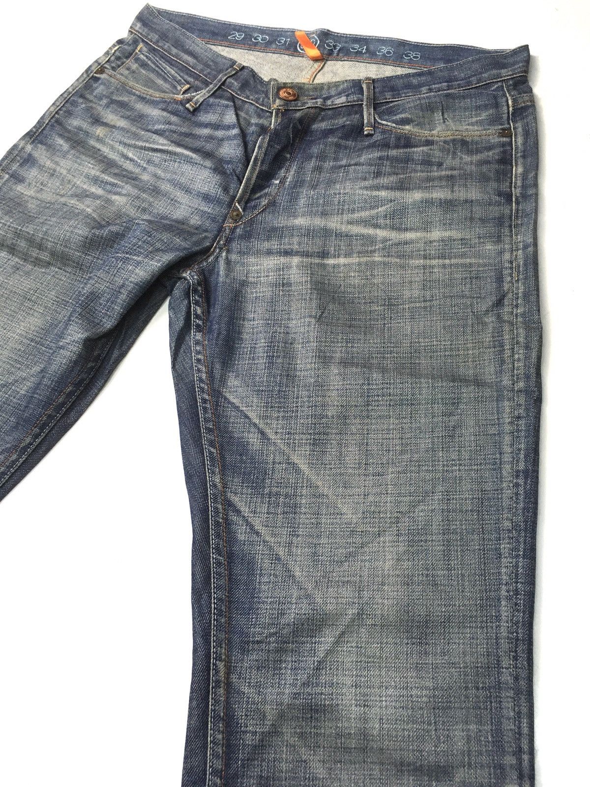 Earnest Sewn × Vintage Vintage earnest sewn distressed jeans usa Size US 33 - 9 Thumbnail