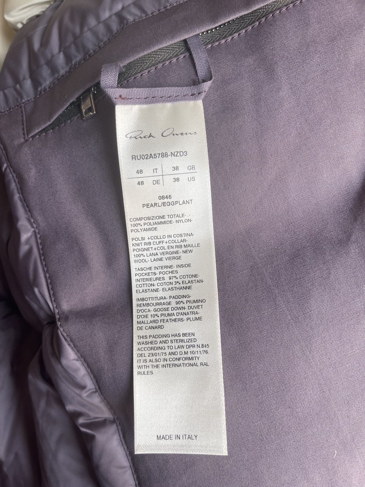Rick Owens Rick Owens FW21 Gethsemane Down Puffer Jacket Size US M / EU 48-50 / 2 - 6 Thumbnail
