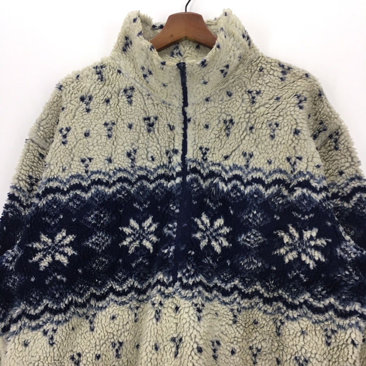 L.L. Bean × Vintage Vintage L.L Bean Snow Flakes Fleece Jacket Size US L / EU 52-54 / 3 - 2 Thumbnail