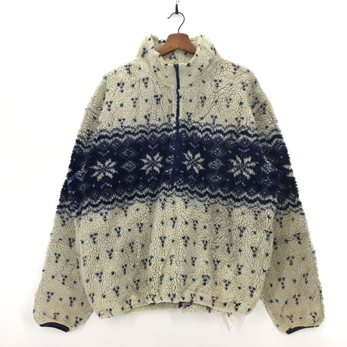 Vintage L.L Bean Snow Flakes Fleece Jacket