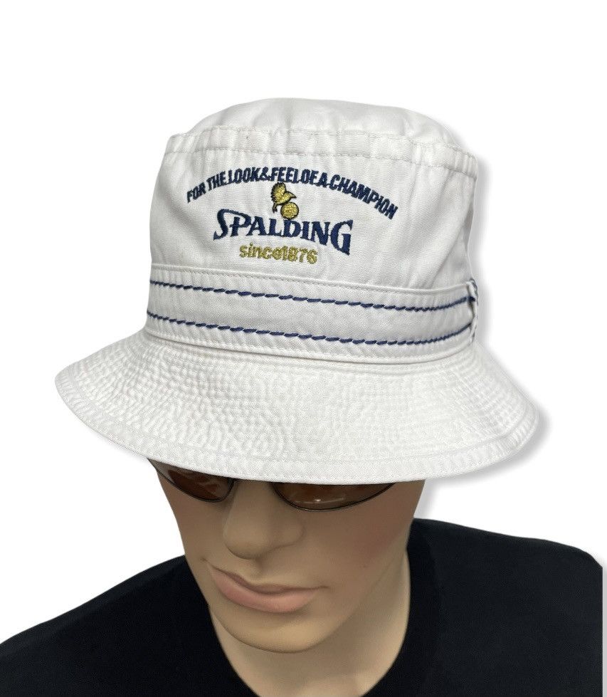 Mizuno FYE VINTAGE! 80’s SPALDING Vintage Baseball Brand Bucket Hat Size ONE SIZE - 2 Thumbnail