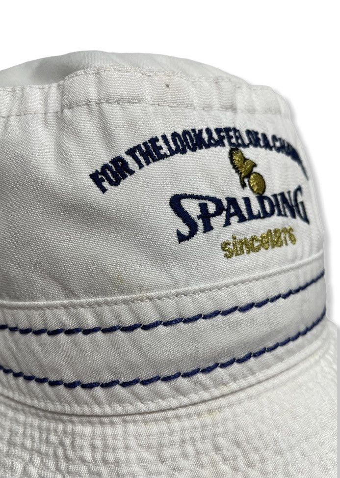Mizuno FYE VINTAGE! 80’s SPALDING Vintage Baseball Brand Bucket Hat Size ONE SIZE - 4 Thumbnail