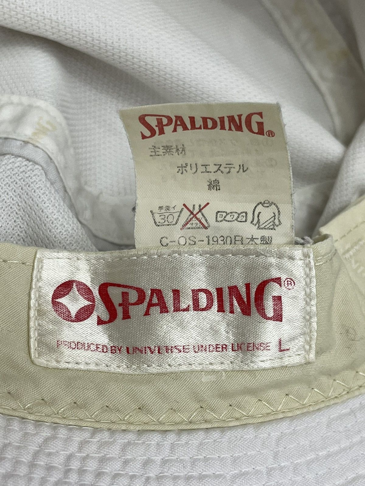 Mizuno FYE VINTAGE! 80’s SPALDING Vintage Baseball Brand Bucket Hat Size ONE SIZE - 6 Thumbnail
