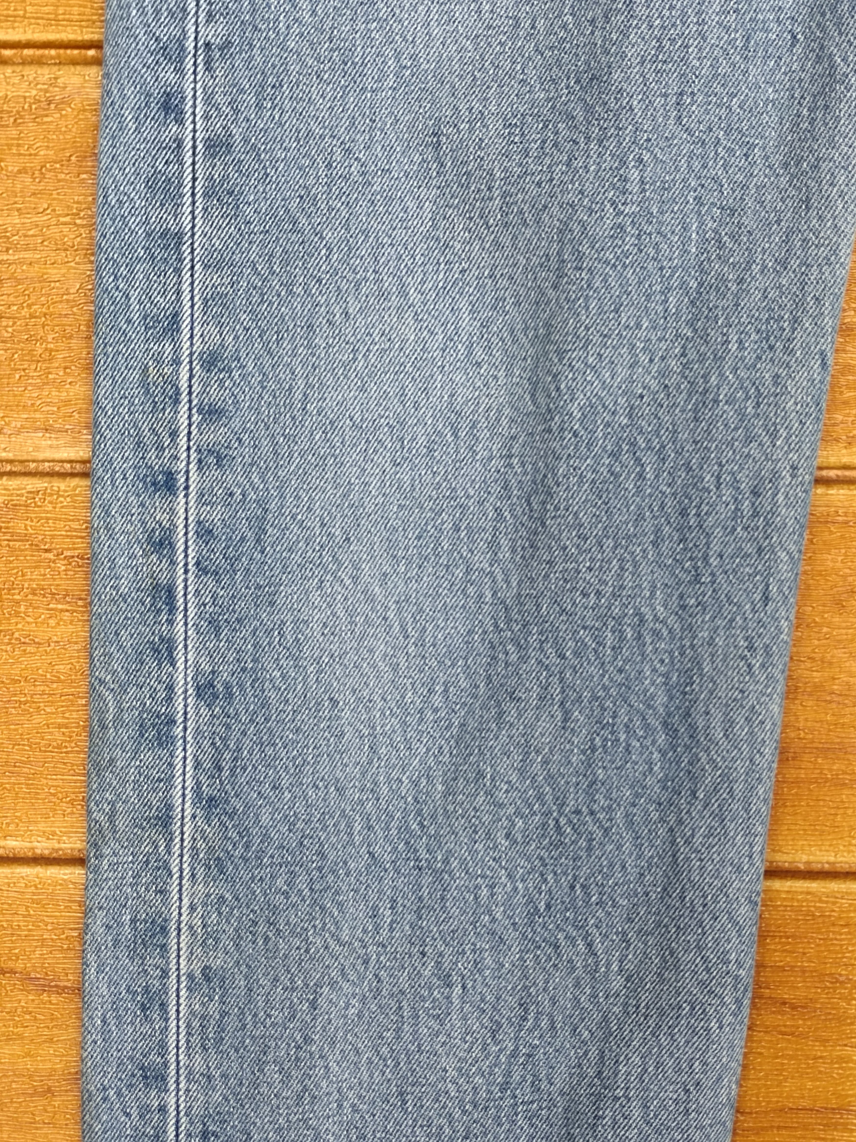 Levi's Vintage Clothing Vintage 90s LEVIS 501 Skull & Flowers Denim Jeans Size US 29 - 9 Thumbnail