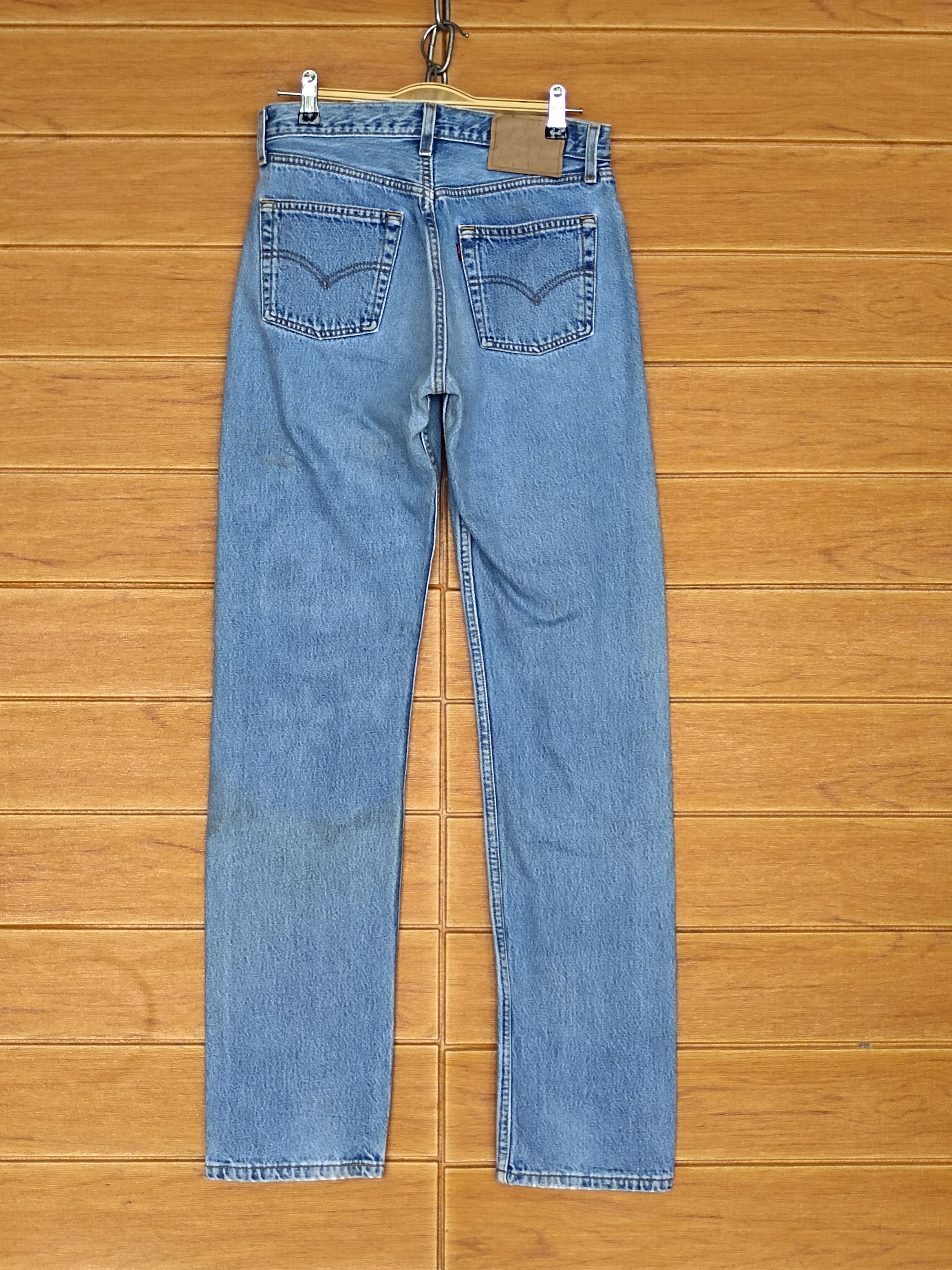 Levi's Vintage Clothing Vintage 90s LEVIS 501 Skull & Flowers Denim Jeans Size US 29 - 12 Thumbnail