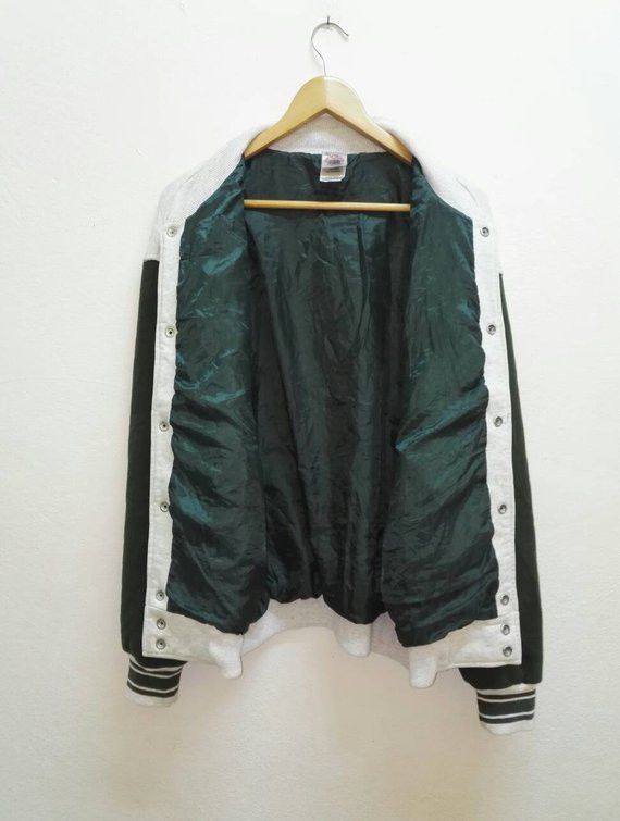 Fruit Of The Loom 🔥Rare🔥 Versity Jacket Plain Blank Fruit Of The Loom Size US XL / EU 56 / 4 - 2 Thumbnail