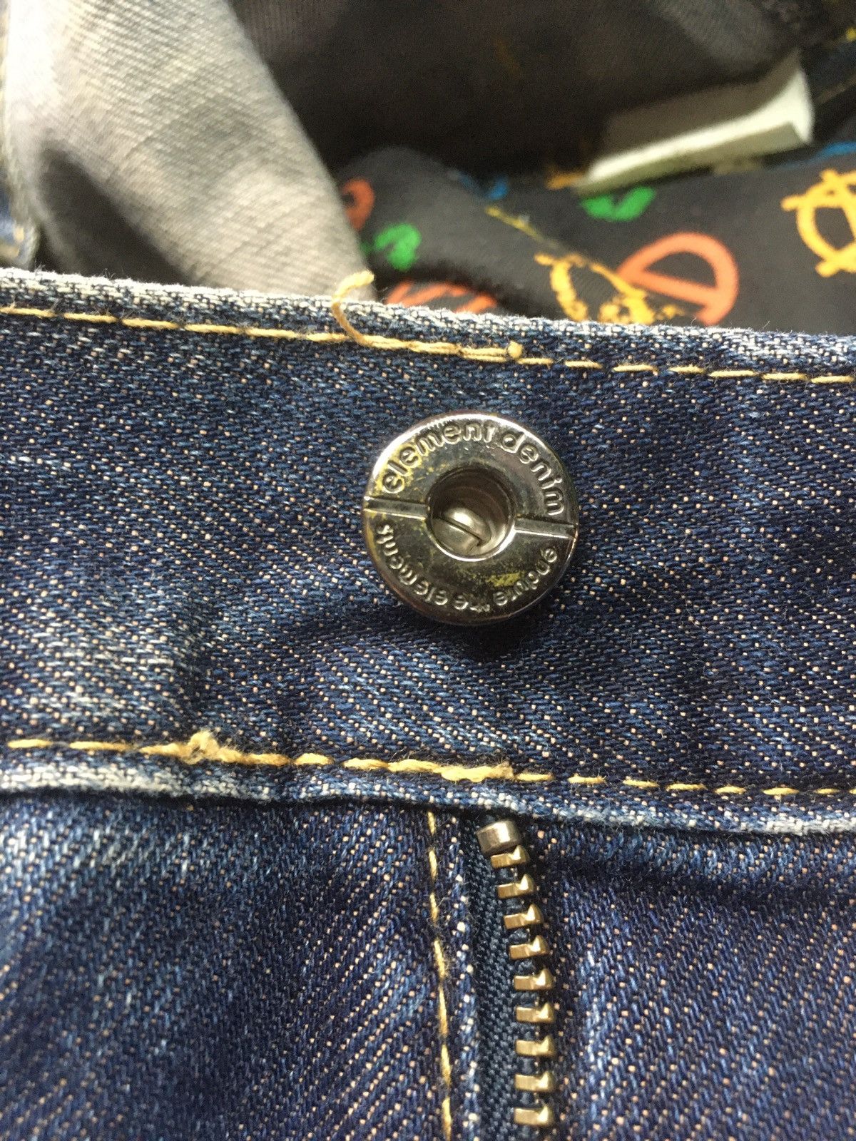 Element × Vintage Vintage elements logo embroidery distressed denim Size US 30 / EU 46 - 15 Thumbnail