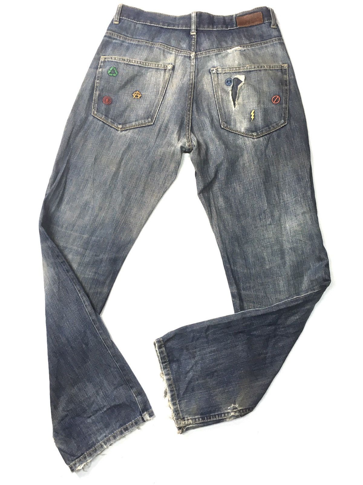 Element × Vintage Vintage elements logo embroidery distressed denim Size US 30 / EU 46 - 7 Thumbnail