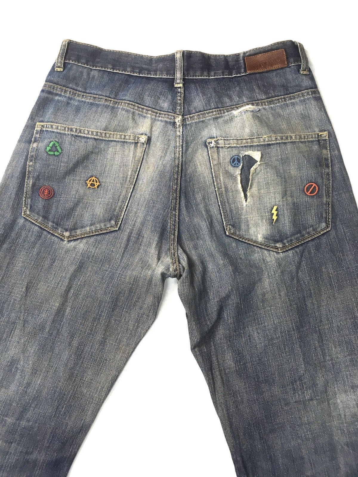 Element × Vintage Vintage elements logo embroidery distressed denim Size US 30 / EU 46 - 8 Thumbnail