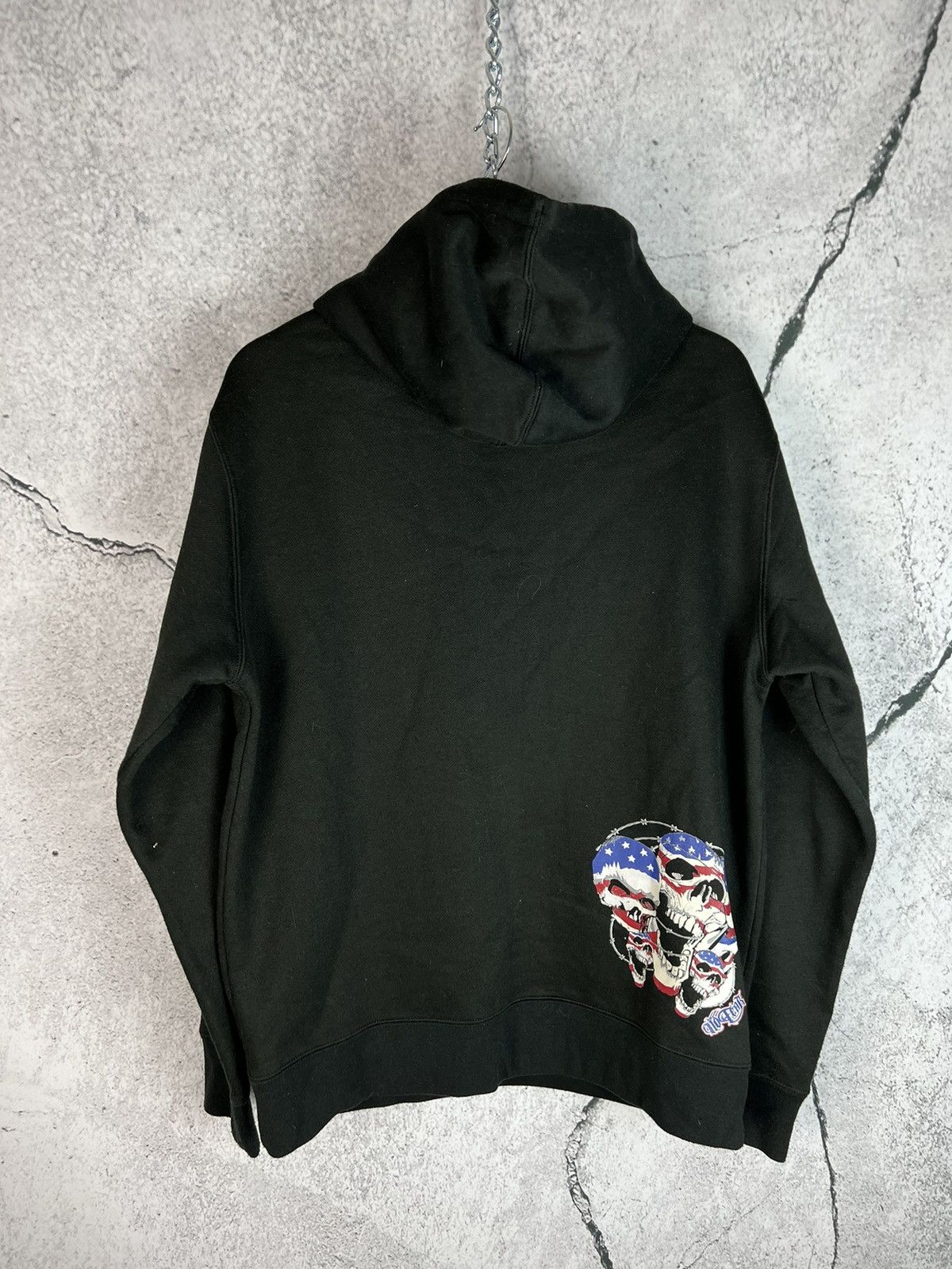 No Fear No Fear USA flag Skulls drip hoodie Size US L / EU 52-54 / 3 - 2 Thumbnail