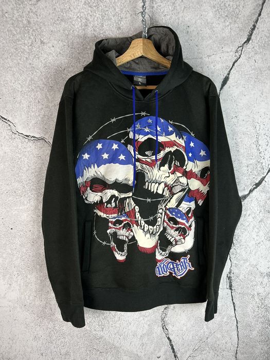 No fear best sale hoodie skull