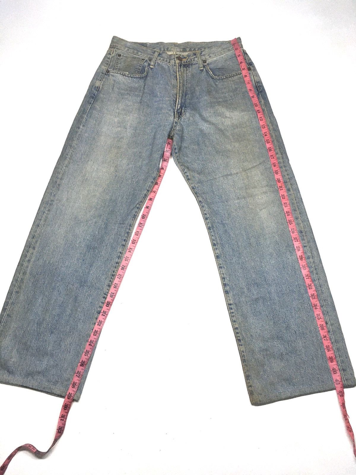 Edwin × Vintage Vintage selvedge Edwin 505 rusty blue wash distresed denim Size US 34 / EU 50 - 2 Thumbnail
