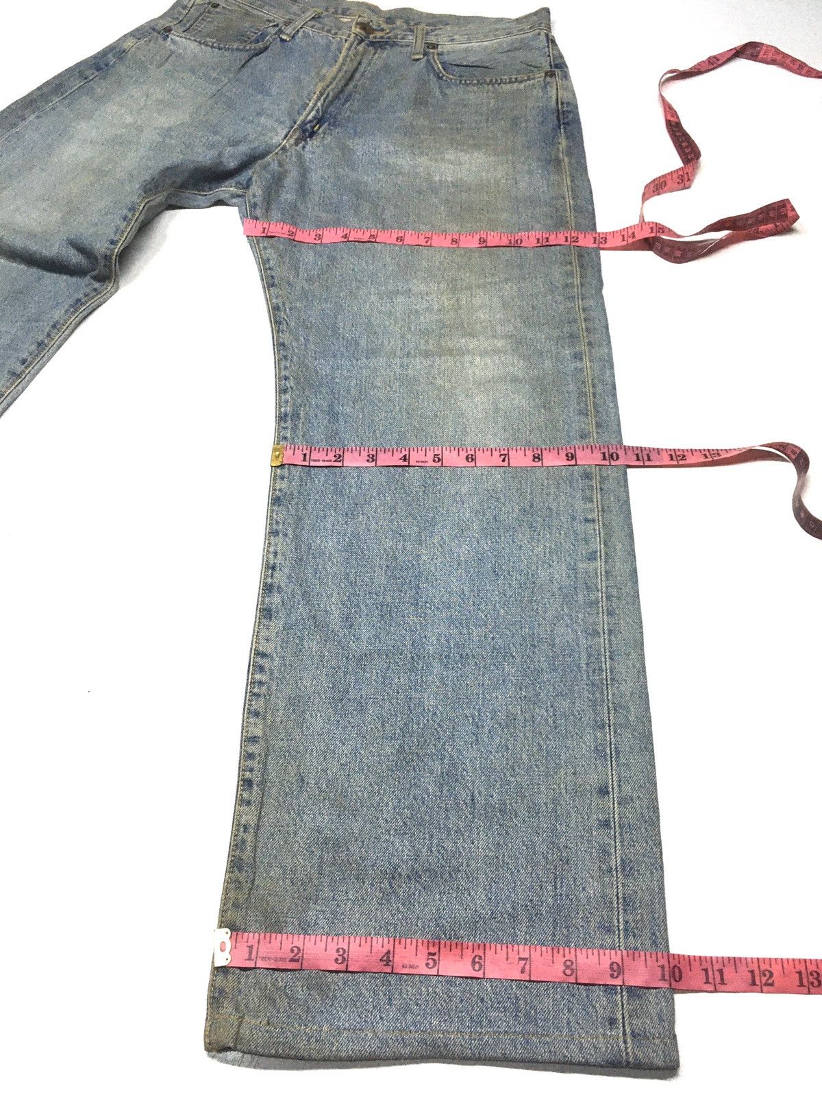 Edwin × Vintage Vintage selvedge Edwin 505 rusty blue wash distresed denim Size US 34 / EU 50 - 4 Thumbnail