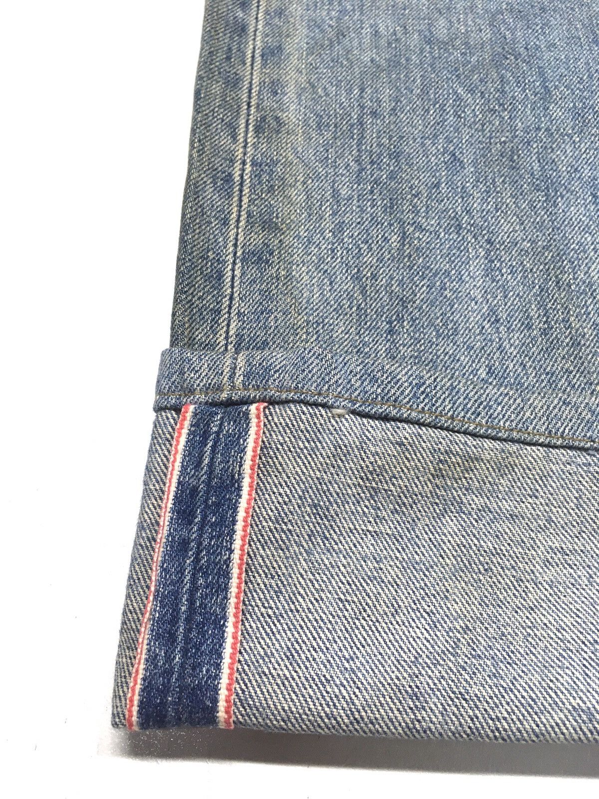 Edwin × Vintage Vintage selvedge Edwin 505 rusty blue wash distresed denim Size US 34 / EU 50 - 8 Thumbnail