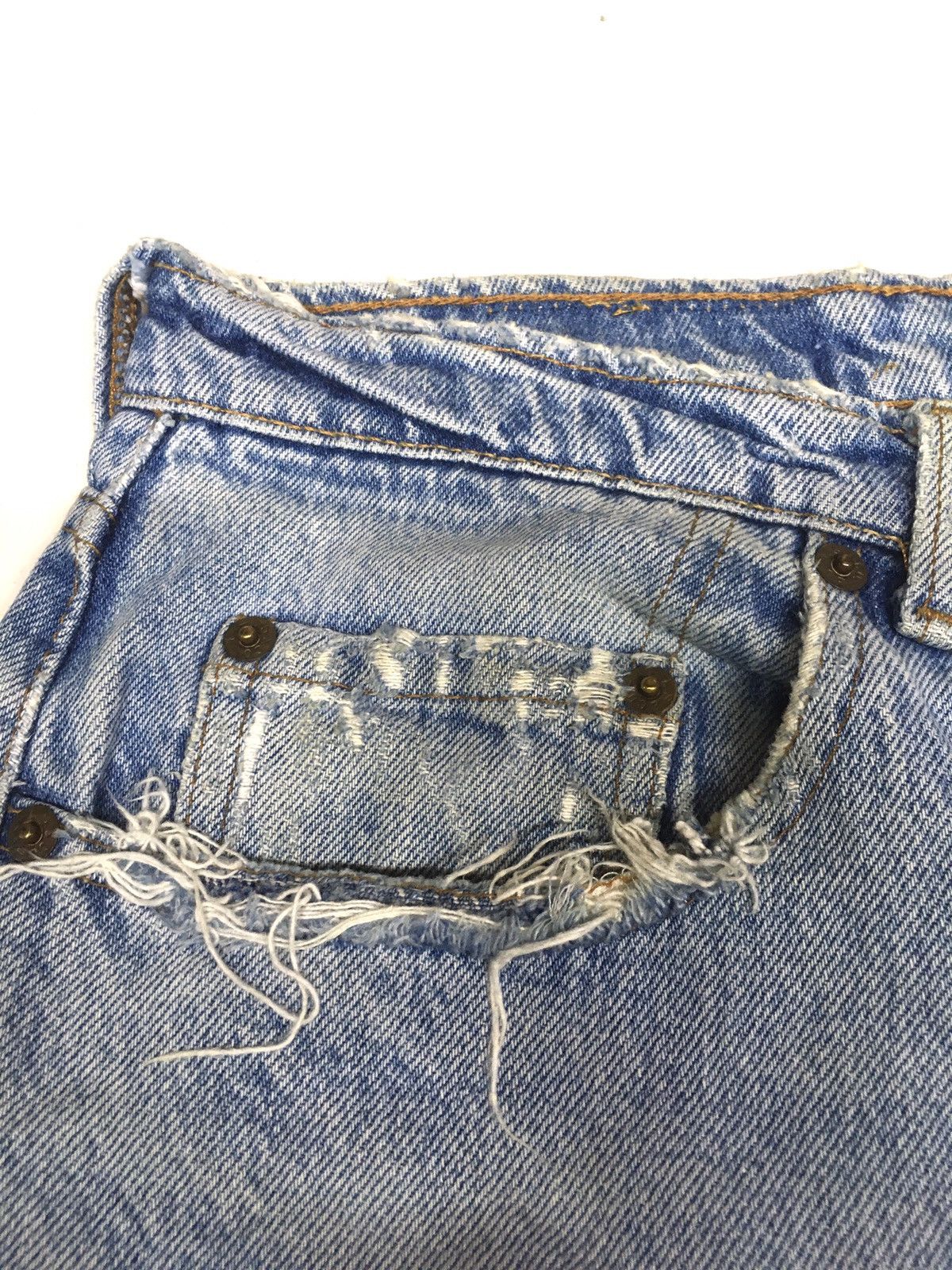 Levi's × Vintage Vintage 80s Levi’s 501 blue wash grunge style design Size US 30 / EU 46 - 11 Thumbnail