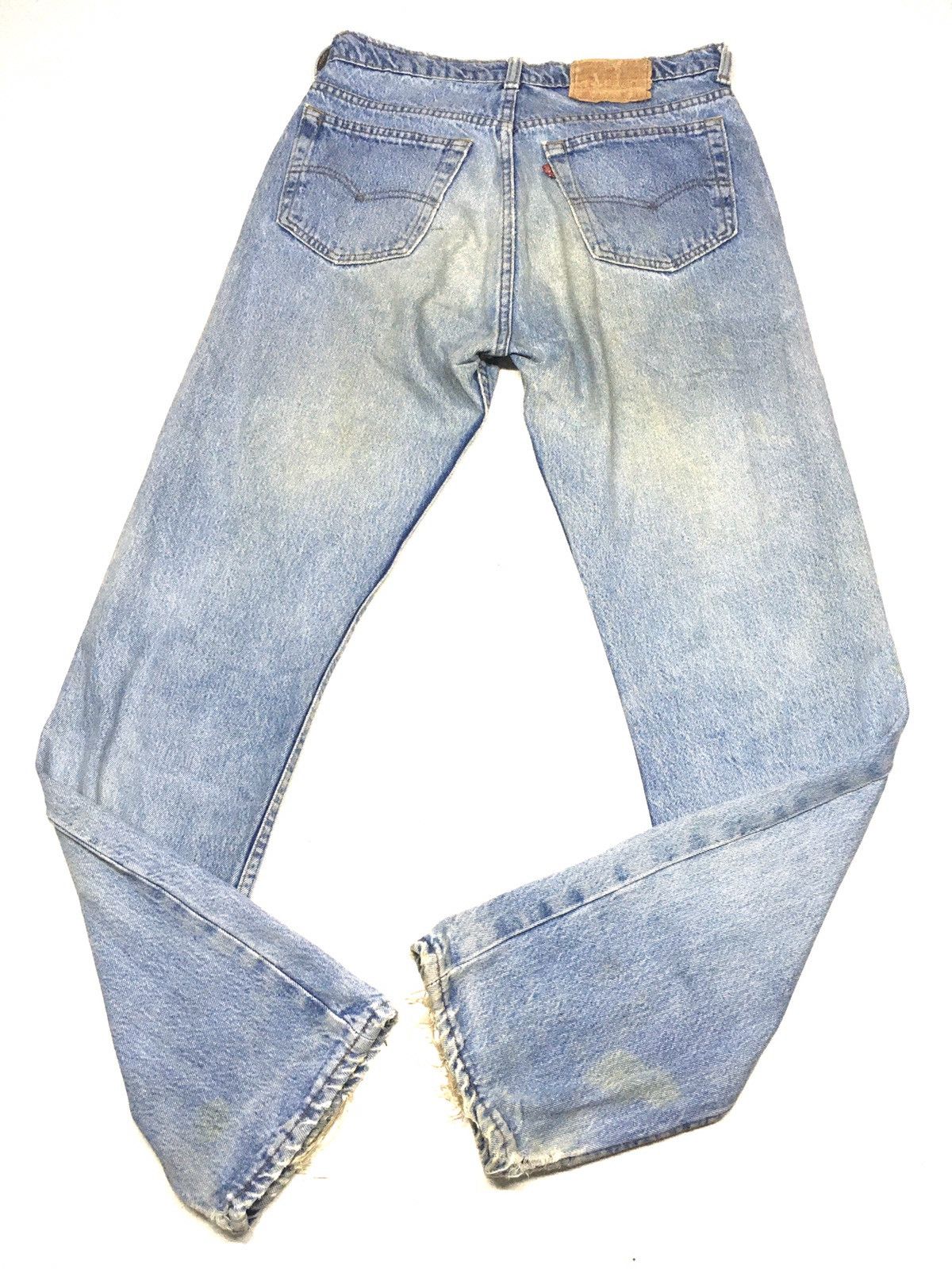 Levi's × Vintage Vintage 80s Levi’s 501 blue wash grunge style design Size US 30 / EU 46 - 15 Thumbnail