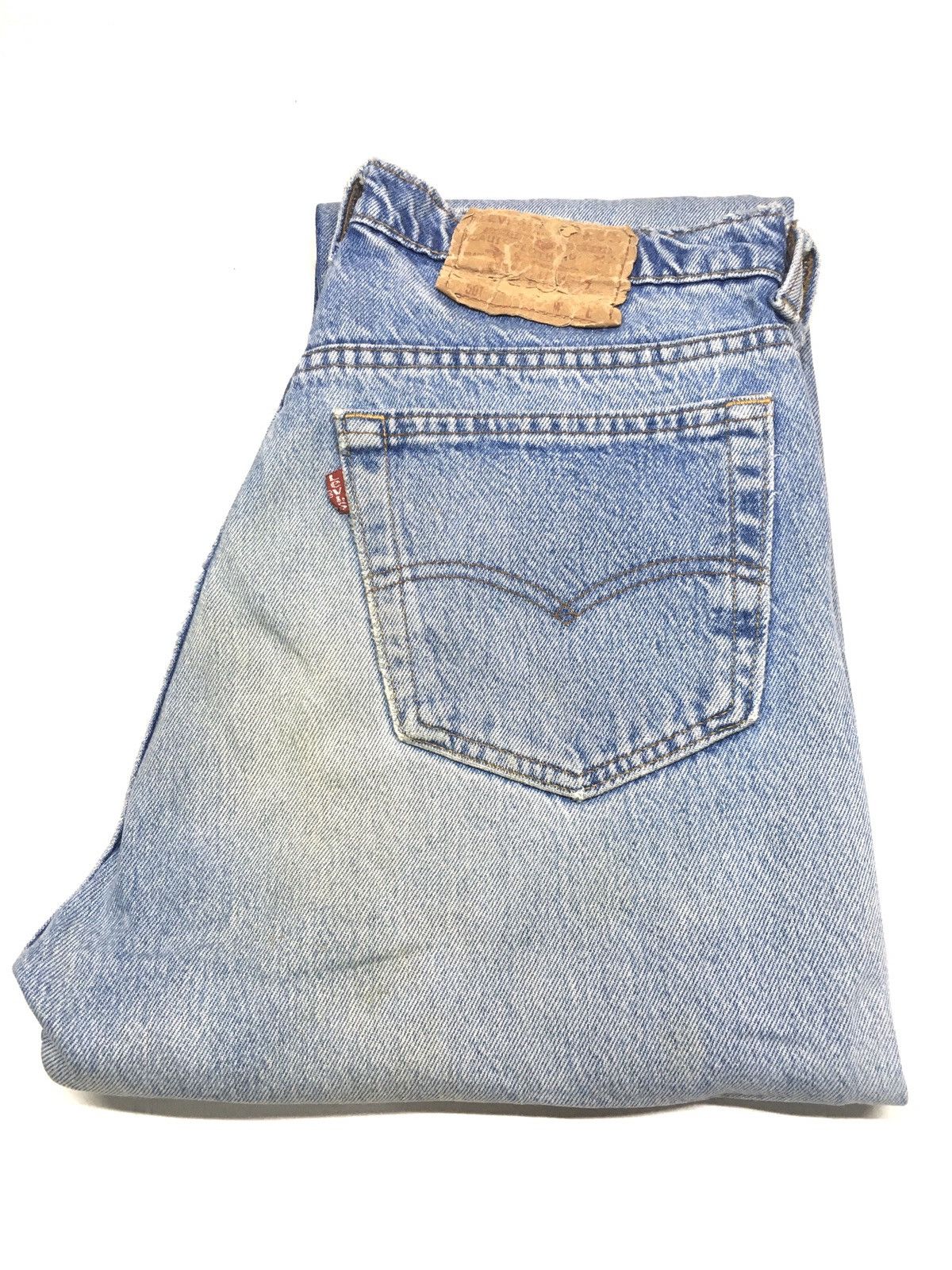 Levi's × Vintage Vintage 80s Levi’s 501 blue wash grunge style design Size US 30 / EU 46 - 1 Thumbnail