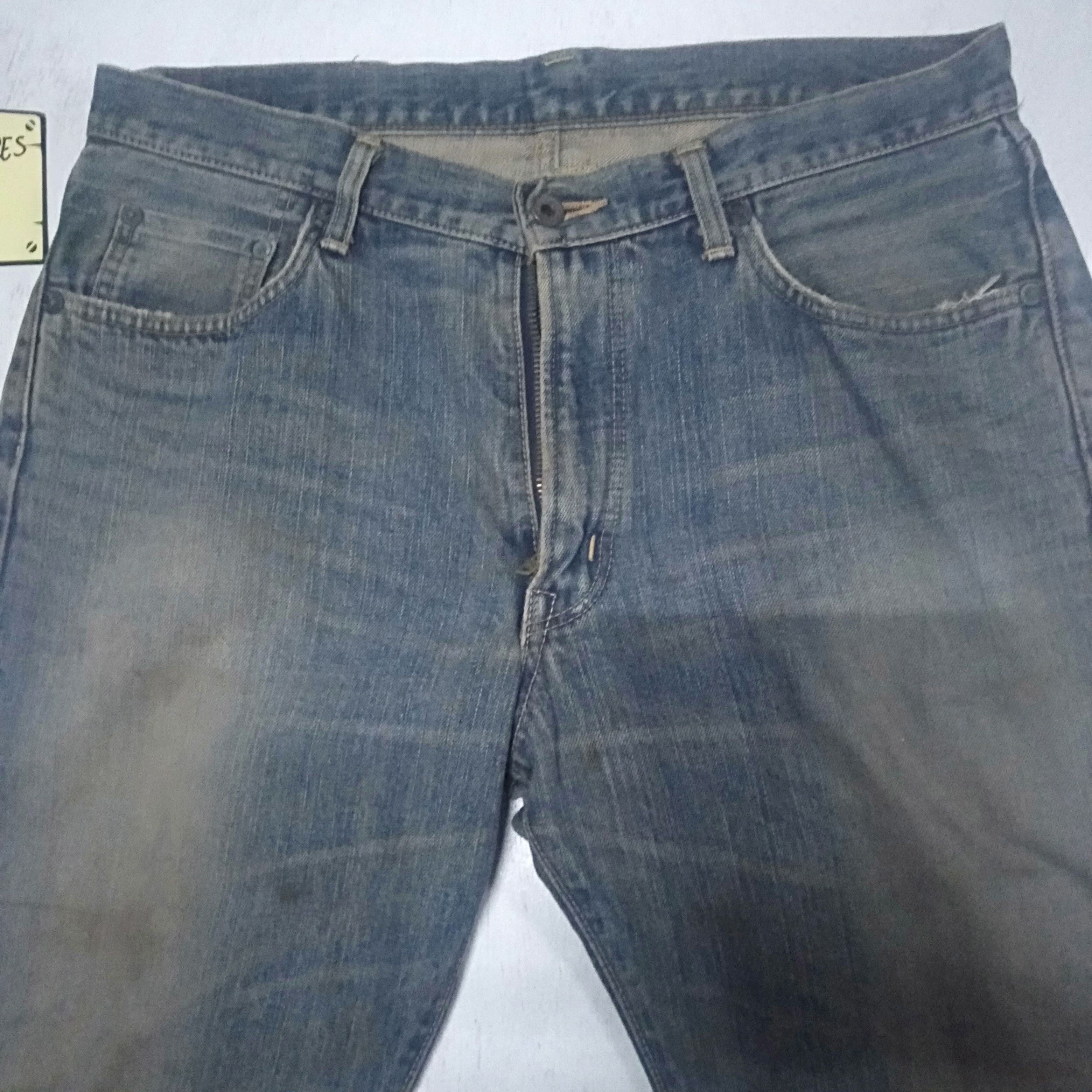 Edwin × Vintage vintage selvedge Edwin lot 505xx blue wash distressed denim Size US 32 / EU 48 - 3 Thumbnail