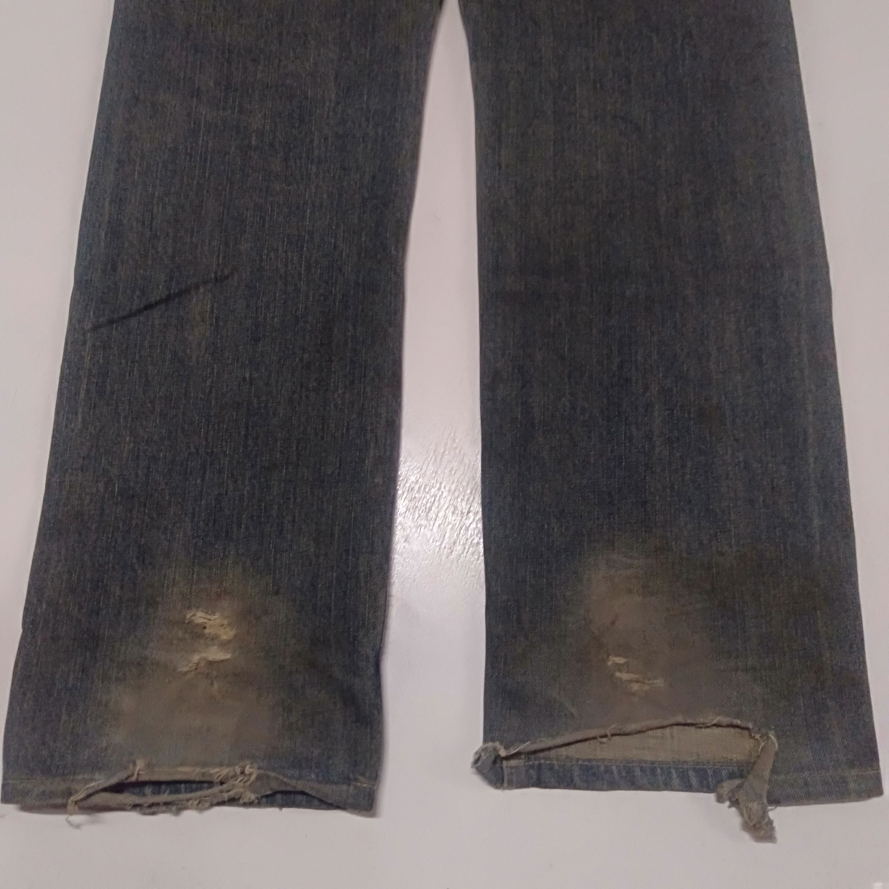 Edwin × Vintage vintage selvedge Edwin lot 505xx blue wash distressed denim Size US 32 / EU 48 - 6 Thumbnail