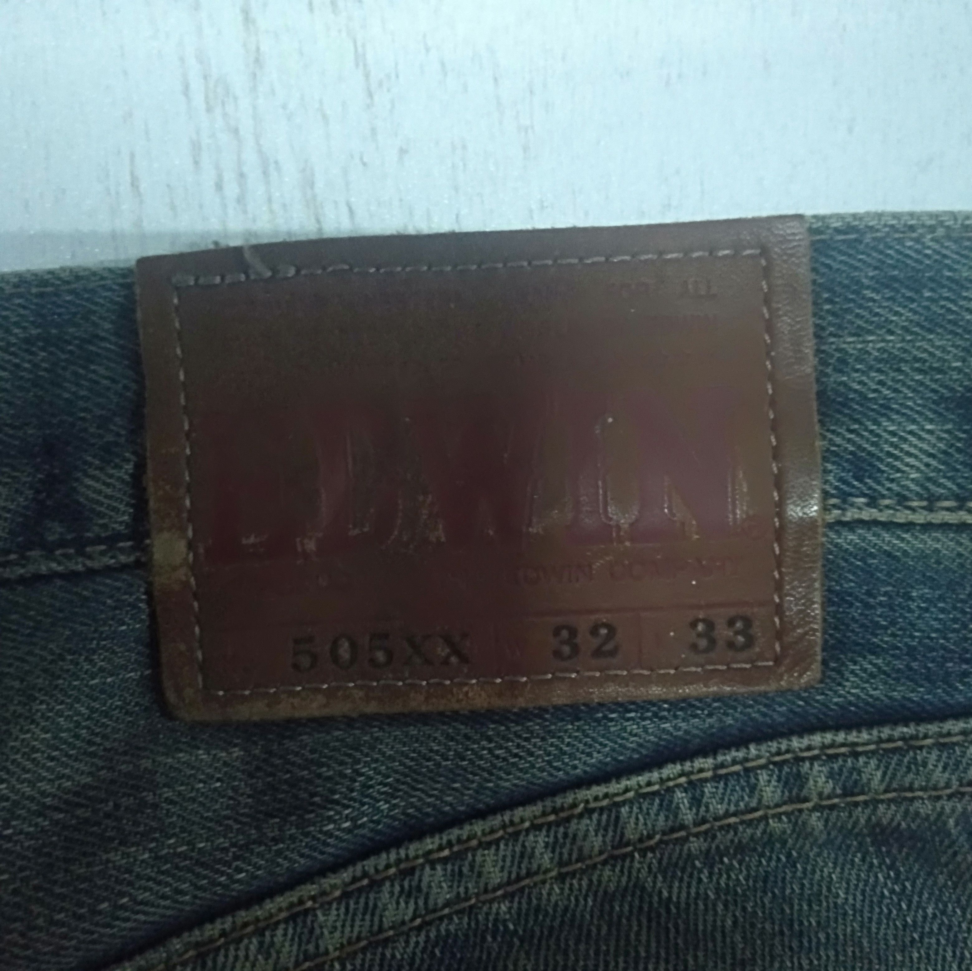 Edwin × Vintage vintage selvedge Edwin lot 505xx blue wash distressed denim Size US 32 / EU 48 - 9 Thumbnail