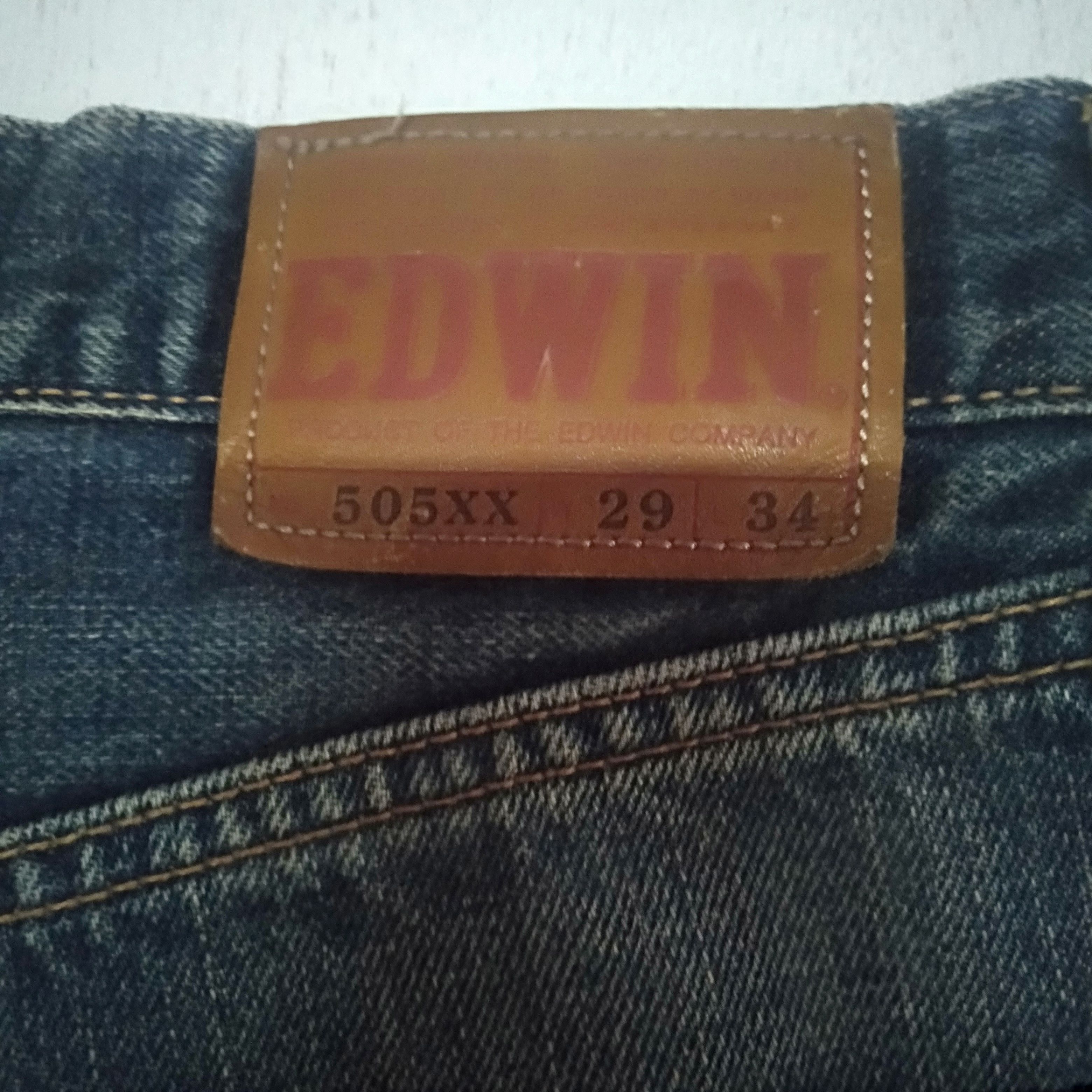 Edwin × Vintage vintage selvedge Edwin lot 505xxblue wash distressed denim Size US 29 - 10 Thumbnail