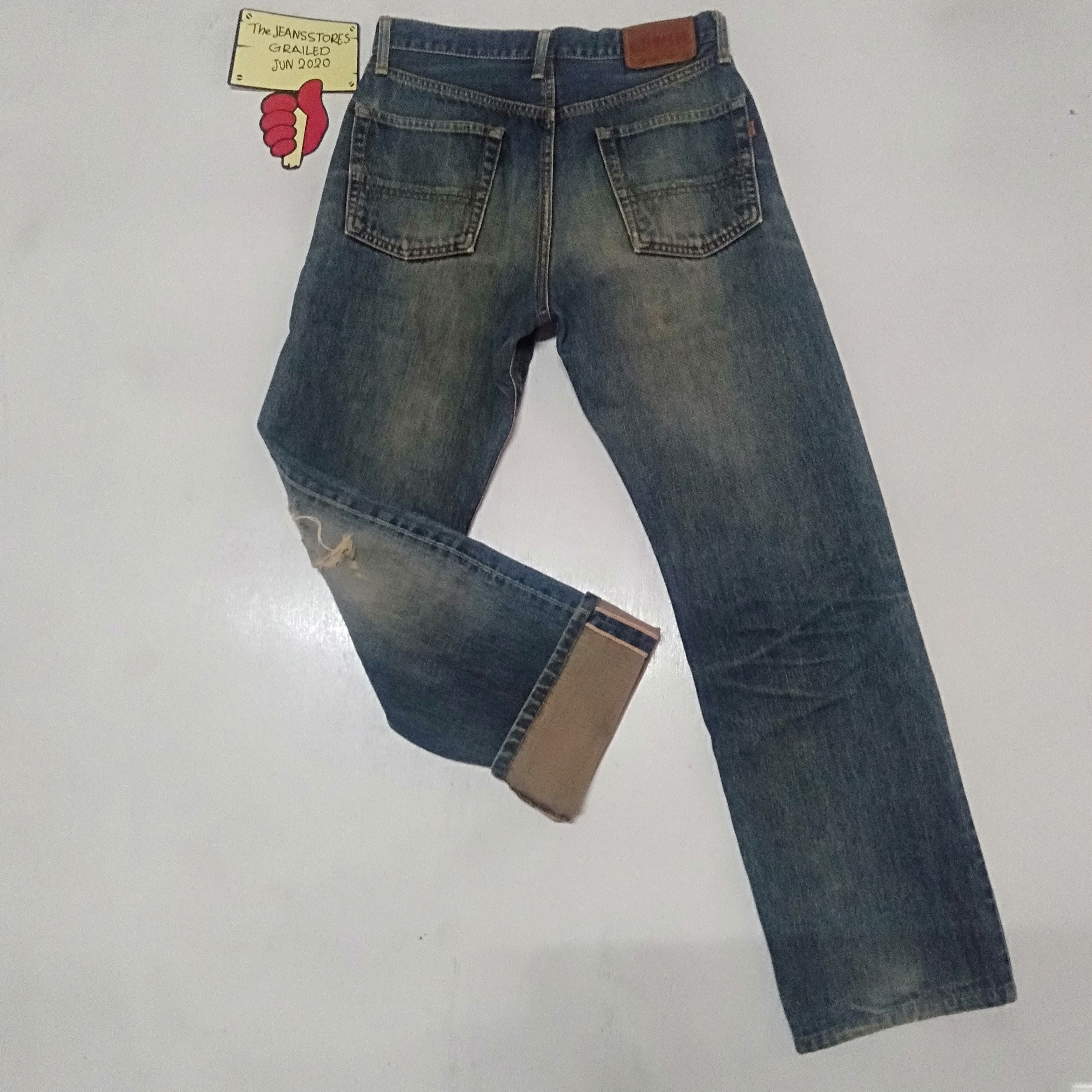 Edwin × Vintage vintage selvedge Edwin lot 505xxblue wash distressed denim Size US 29 - 3 Thumbnail